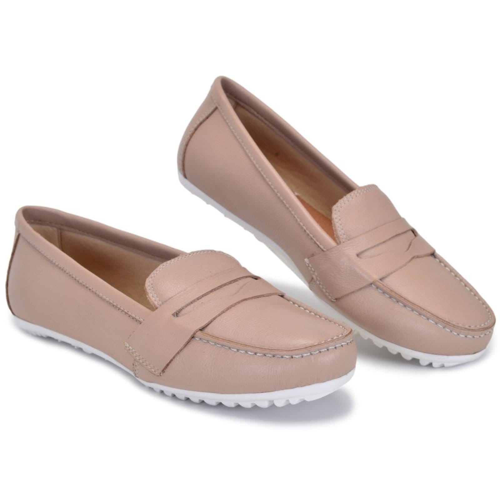 Mocassim Sapato Feminino Casual de Couro legítimo Confortável