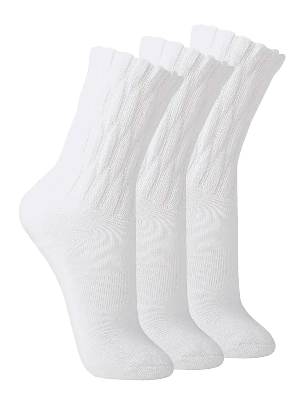 Vista principal Kit com 3 Pares de Meias Aeróbica Lupo Lupo branco