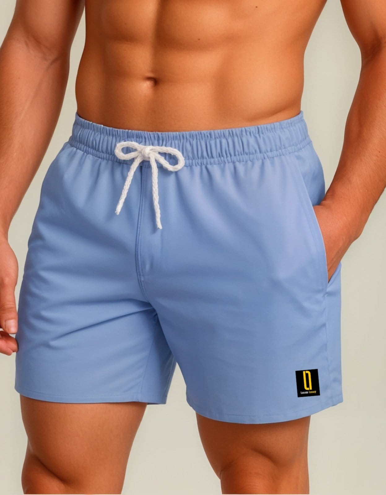 Short Masculino Neon Bermuda Praia Mauricinho Jr Rf. 001 Azul