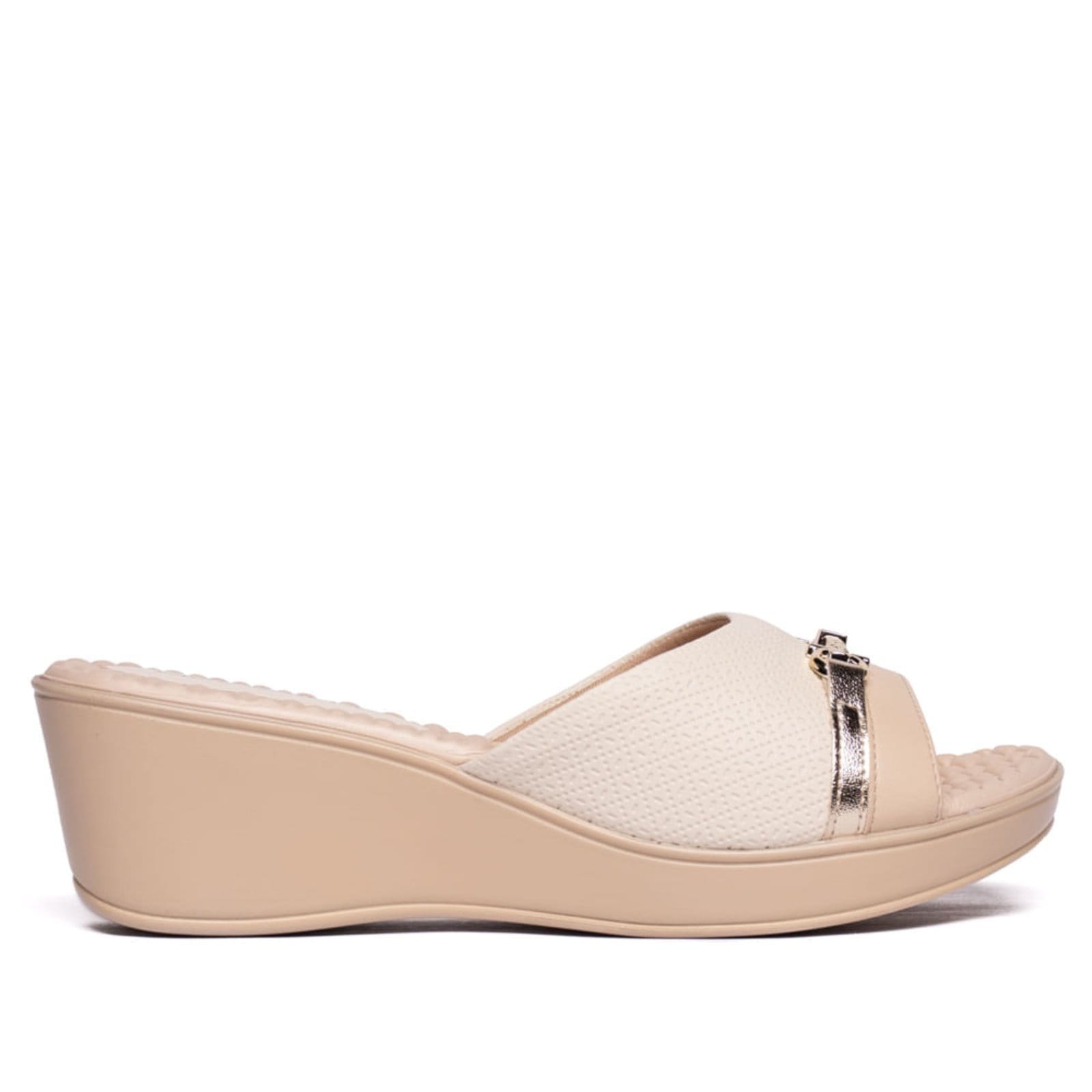 Tamanco Feminino Piccadilly Wide Fit Anabela Médio