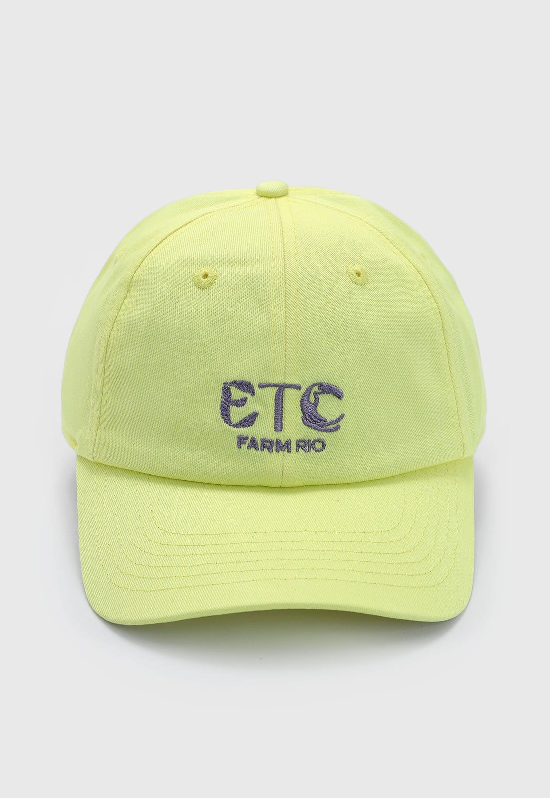Vista principal Boné FARM ETC FARM amarelo neon