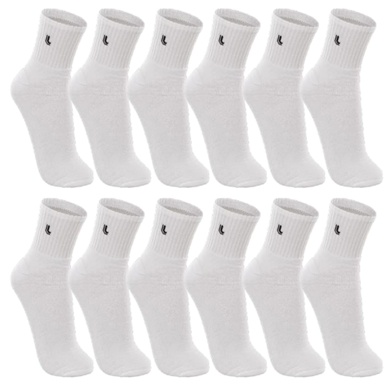 Kit 12 Pares Meias Lupo Cano Médio Sport