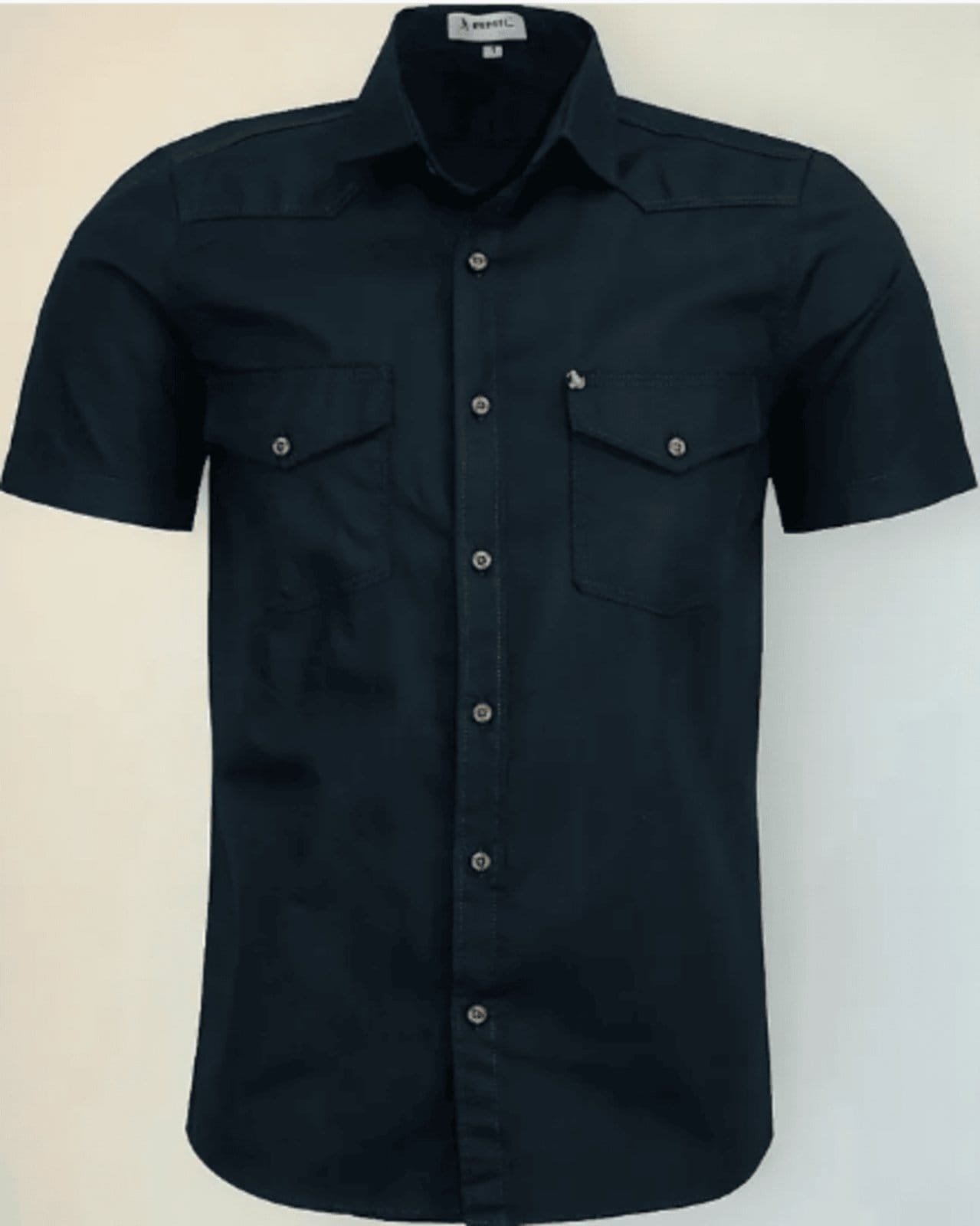 Camisa Estilo Militar Amil Comfort Cross Macia 2 Bolsos Manga Curta Luxo