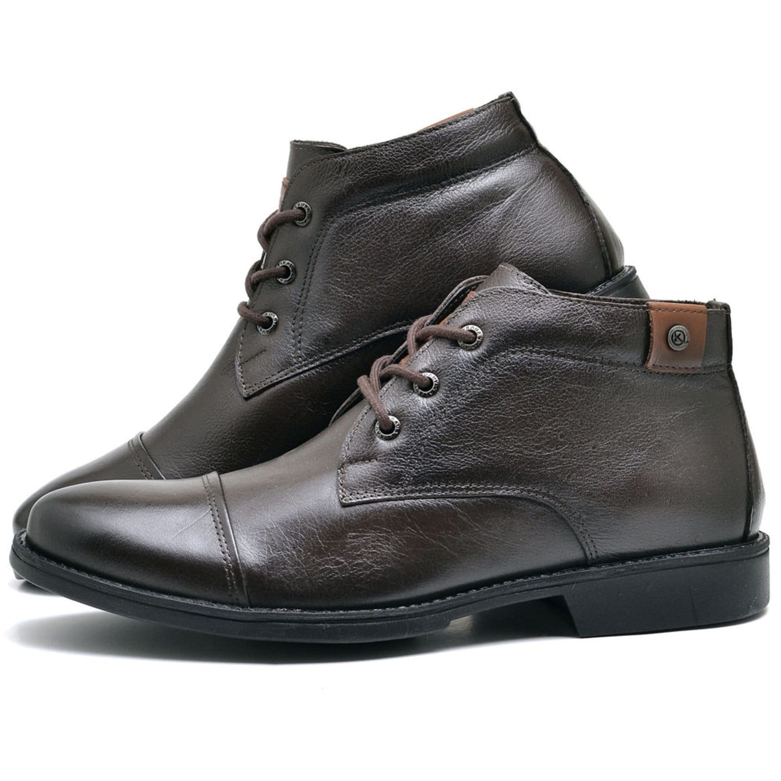 Vista 2 Bota Casual de Couro Masculina , Modelo 8000 Floter Mister Couros marrom