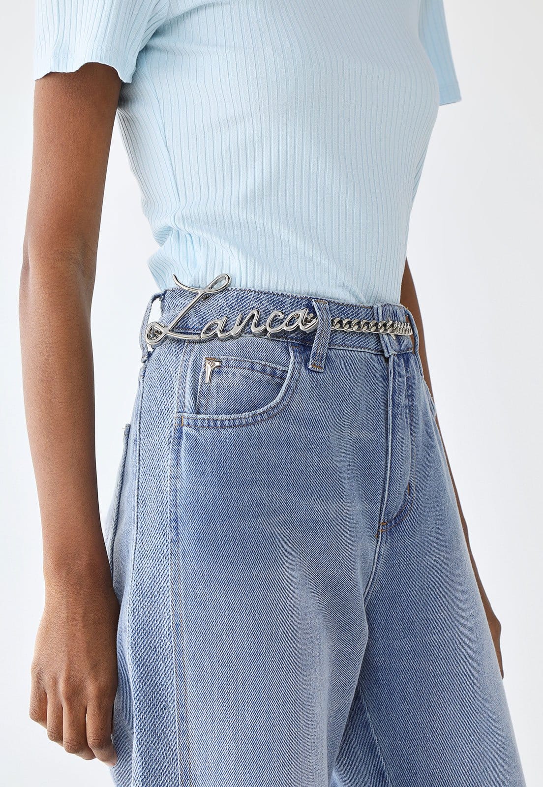 Cinto Feminino Lança Perfume Corrente com Pedraria