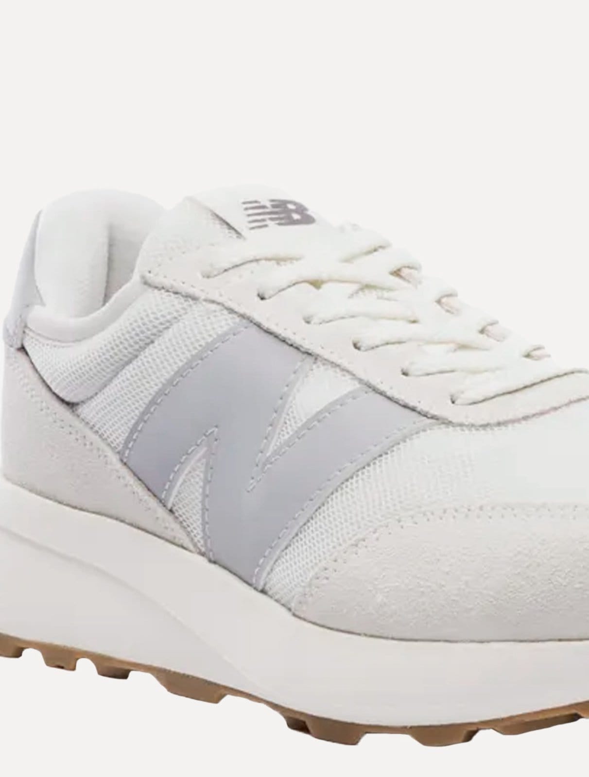 Vista 2 Tênis New Balance Masculino Casual 370v1 Grey Off White New Balance cinza grey