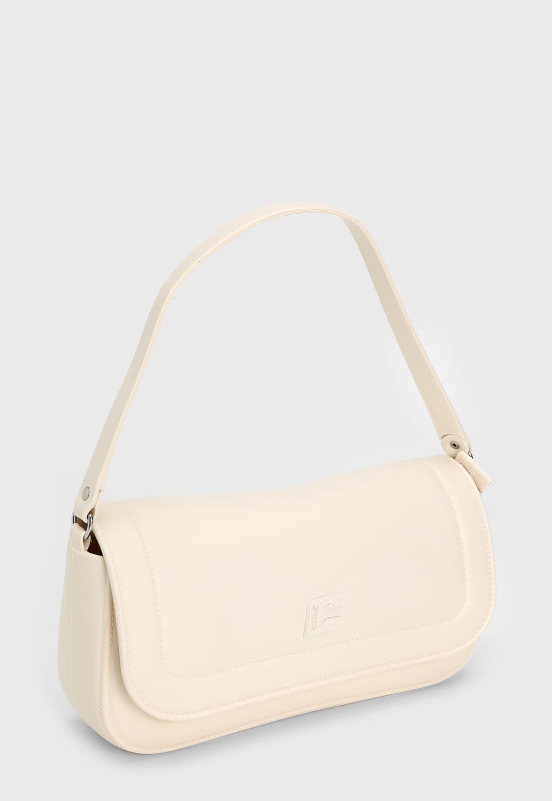 Vista 2 Bolsa Tiracolo Feminina Colcci Logo Off-White Colcci off-white white