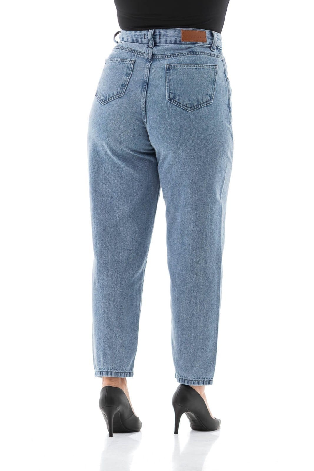 Vista 2 Calça Feminina Arauto Balloon ARAUTO JEANS azul/jeans