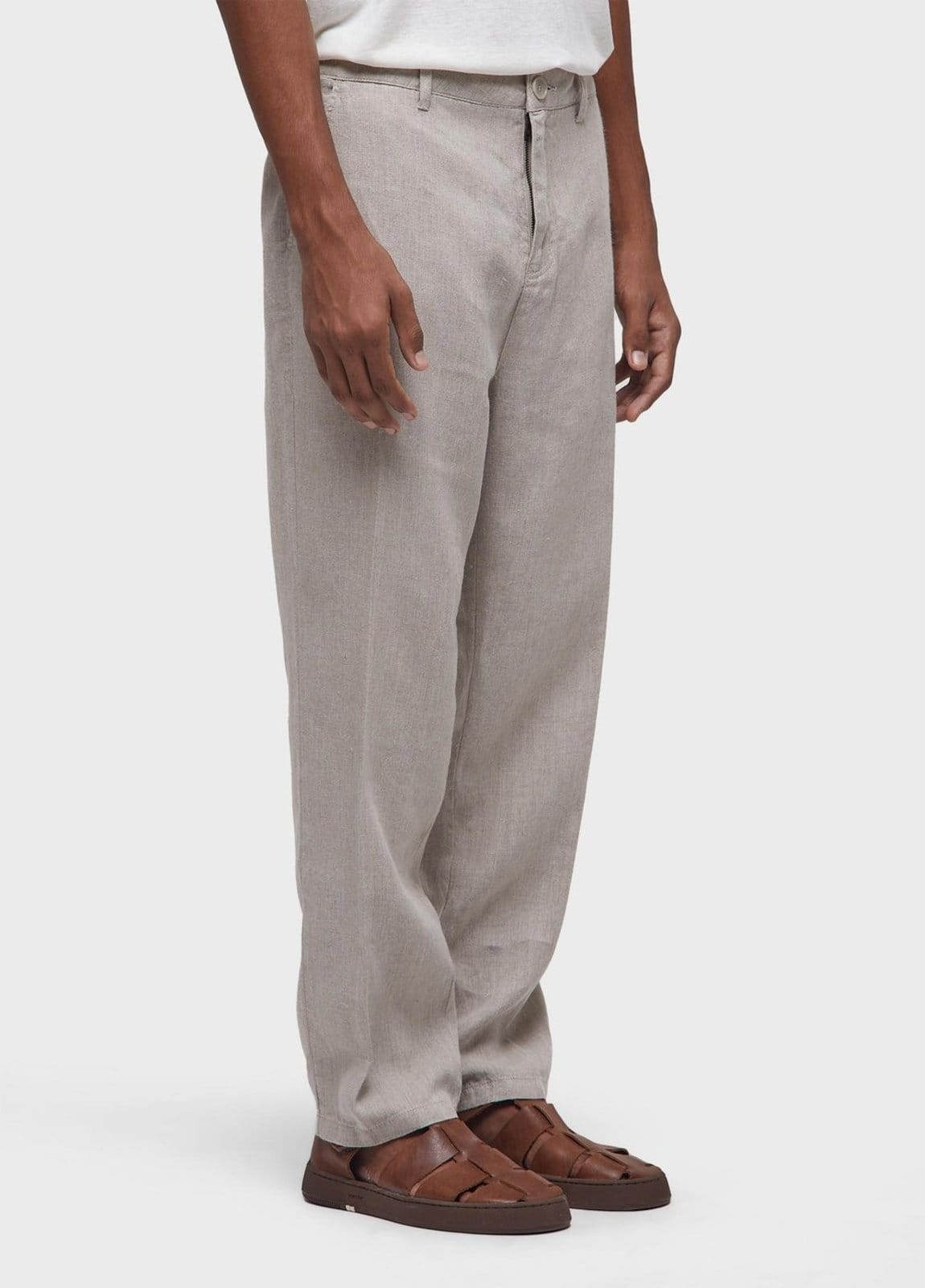 Vista 2 Calça alfaiataria linen classic new Osklen off-white