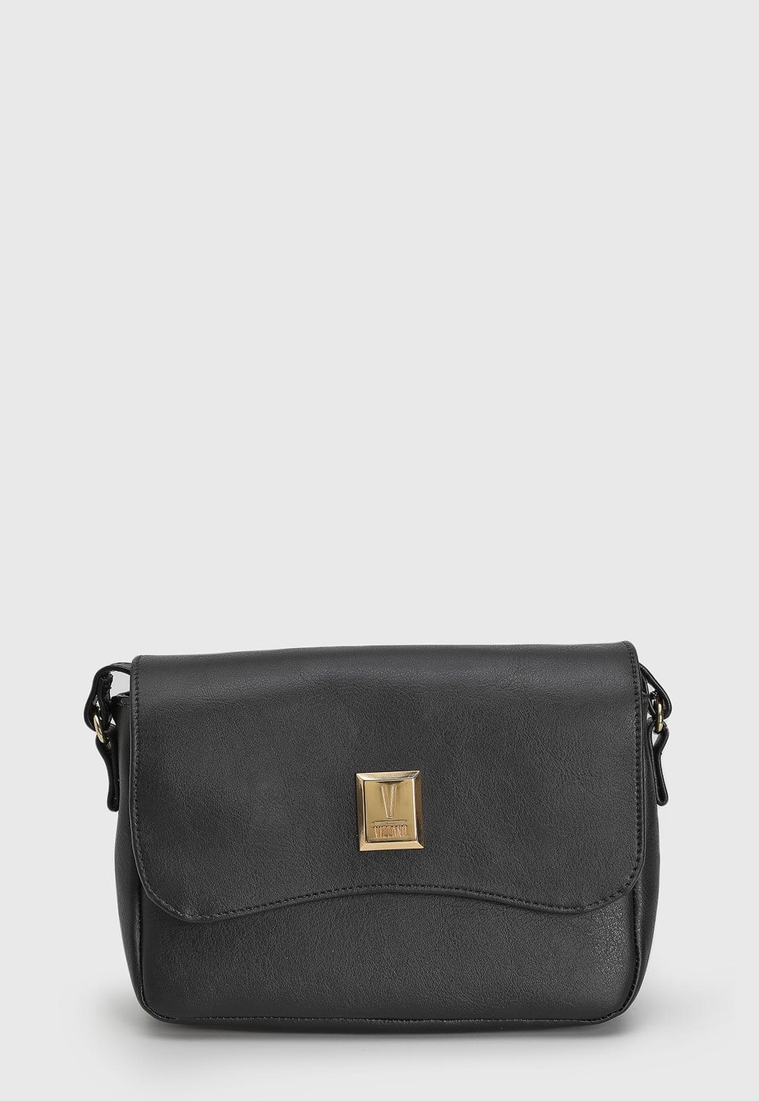 Vista principal Bolsa Feminina Vizzano Detalhe Metálico Preta VIZZANO preto