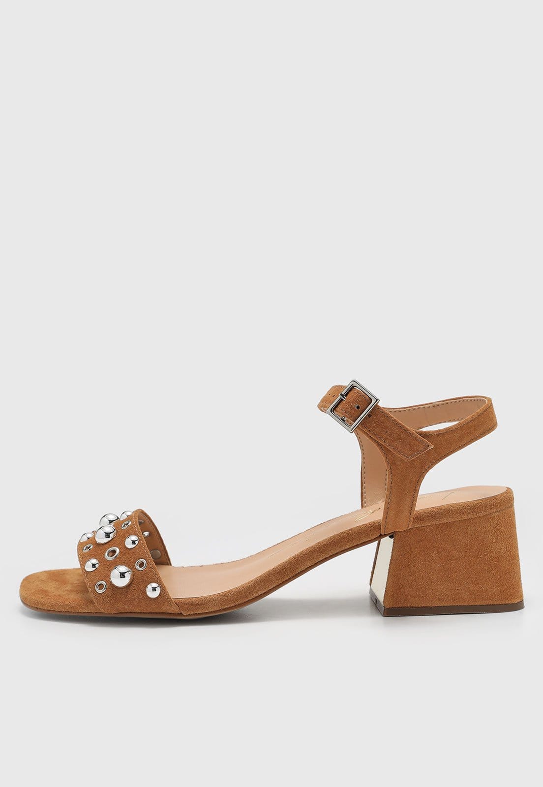 Sandália Feminina Luiza Barcelos Salto Bloco Tachas