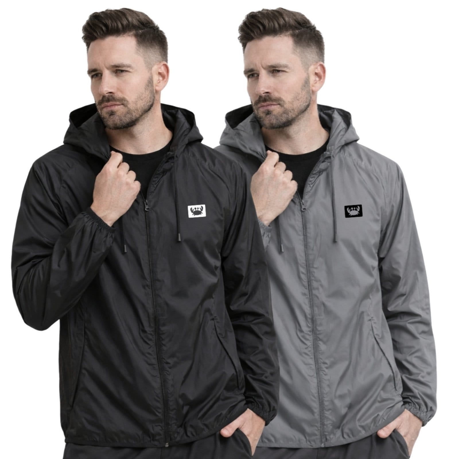 Kit 2 Jaqueta Corta Vento Impermeável Masculino Leve e Confortável Estilo Casual Siri