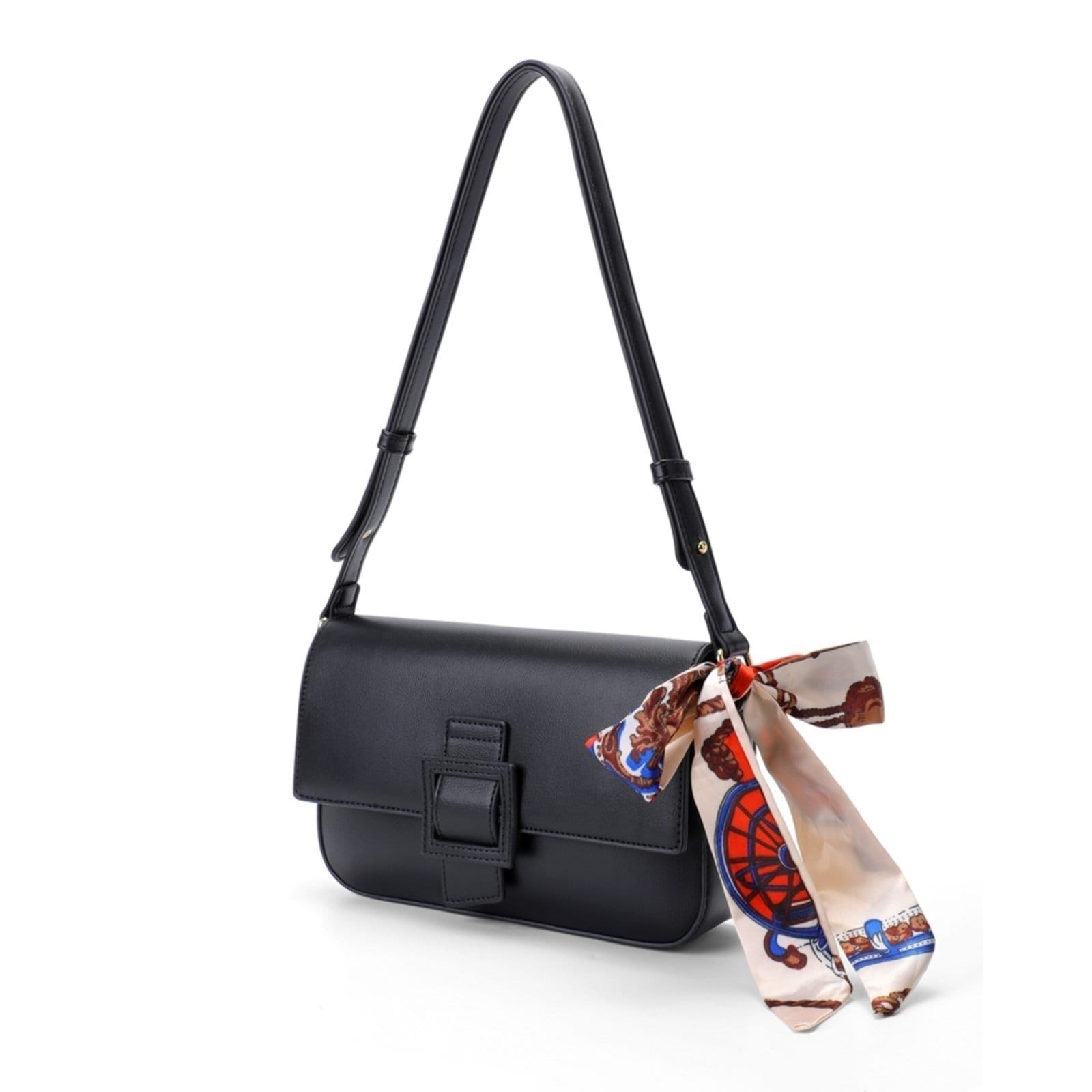 Bolsa Feminina Perfect For You Alça Transversal Couro Pequena Preta Impermeável Reforçada