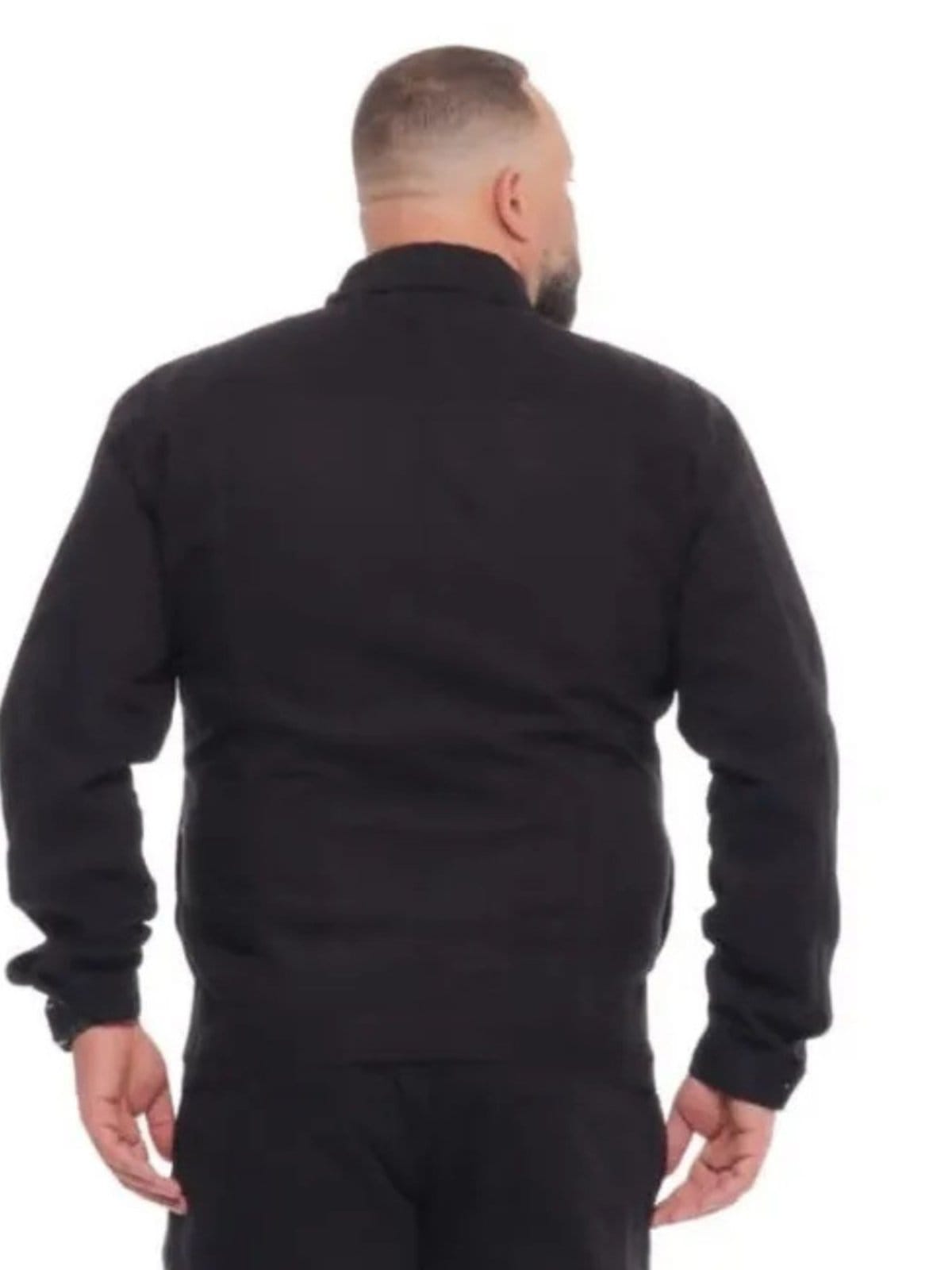 Vista 2 Jaqueta Rafael Preta Sarja Plus Size Masculina Jeans Loka preto