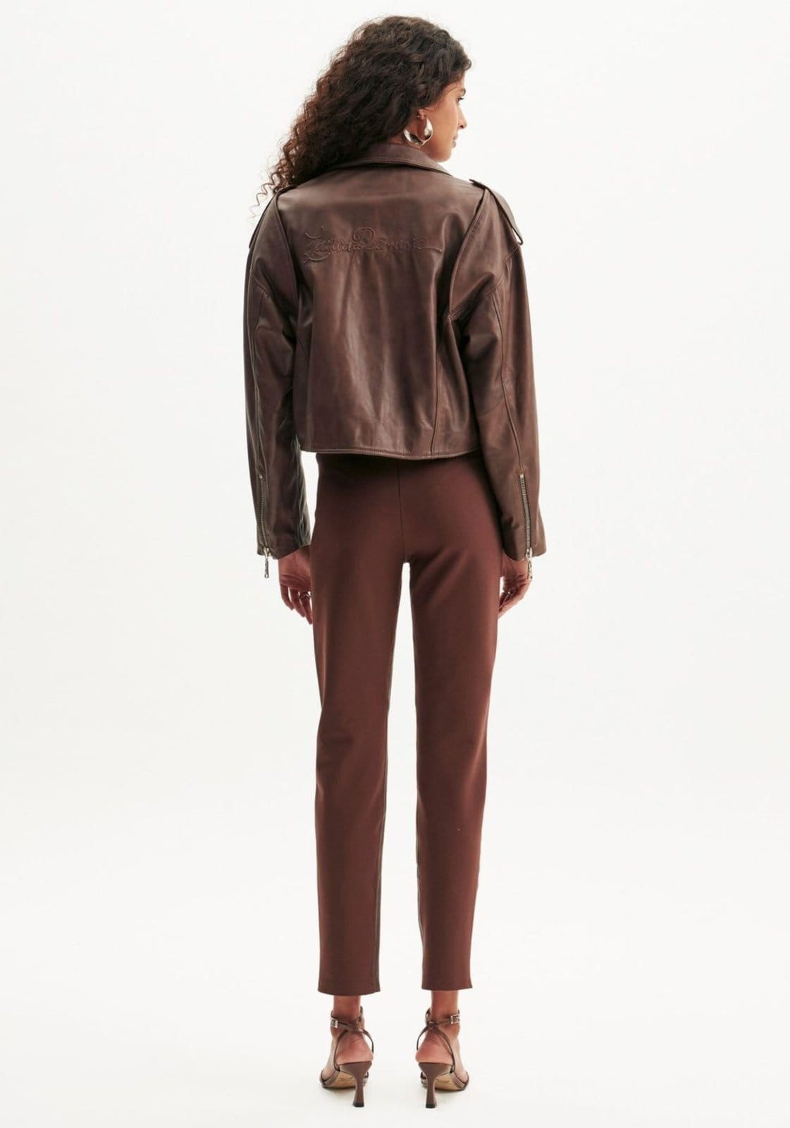 Calça De Couro Skinny - 2