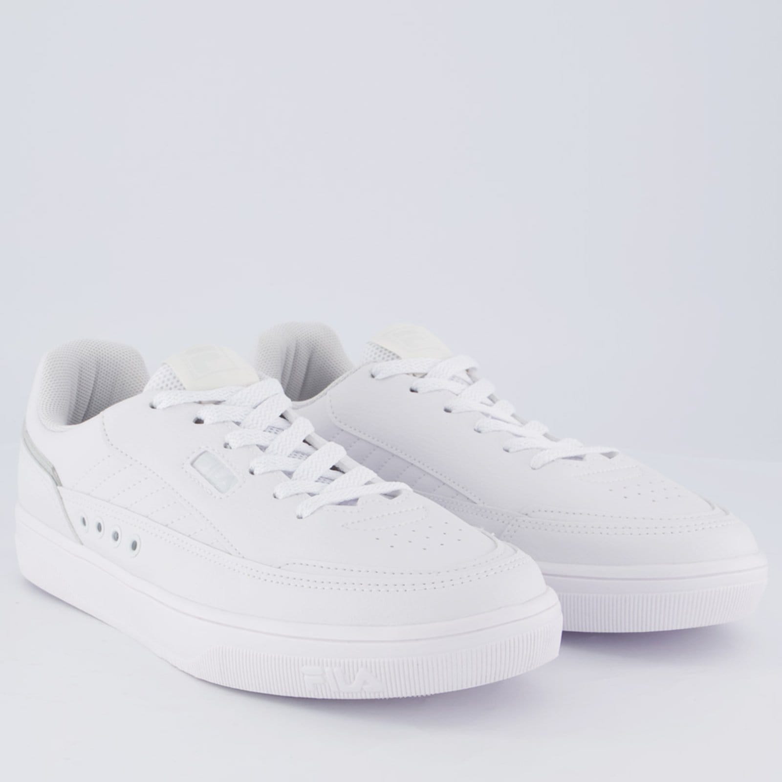 Vista 2 Tênis Fila Vortex e Cinza Fila branco