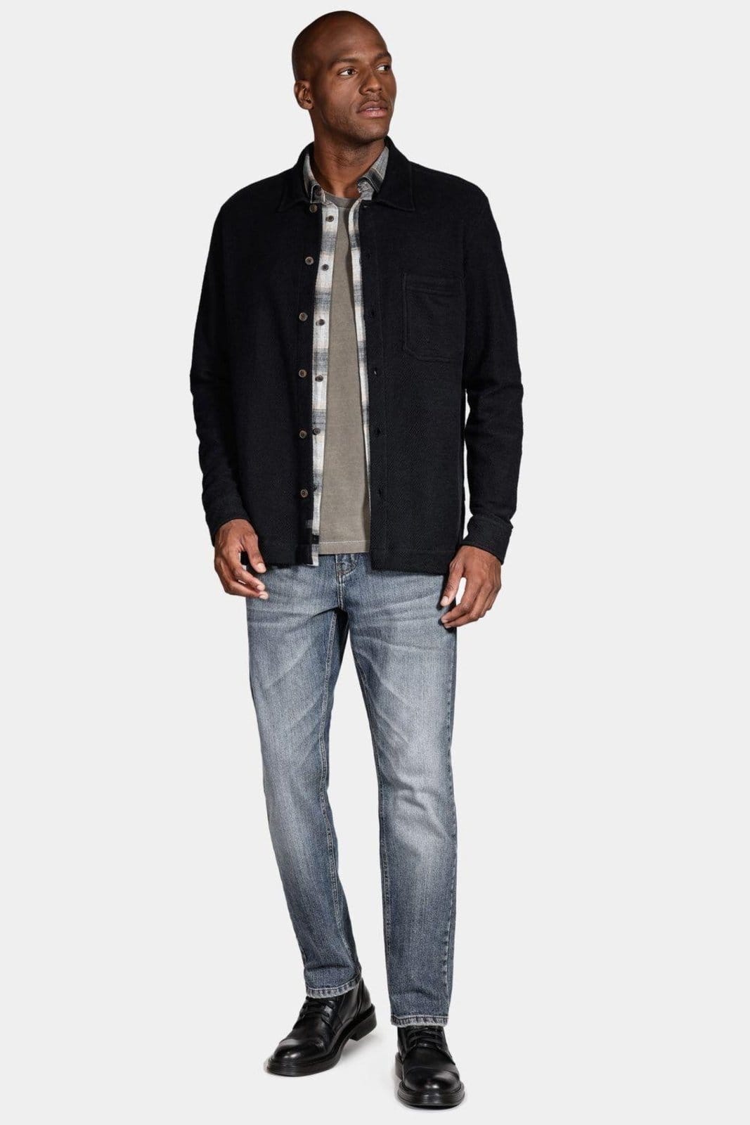 Vista 2 Camisa Aramis Manga Longa Move Overshirt Moletom Aramis preto