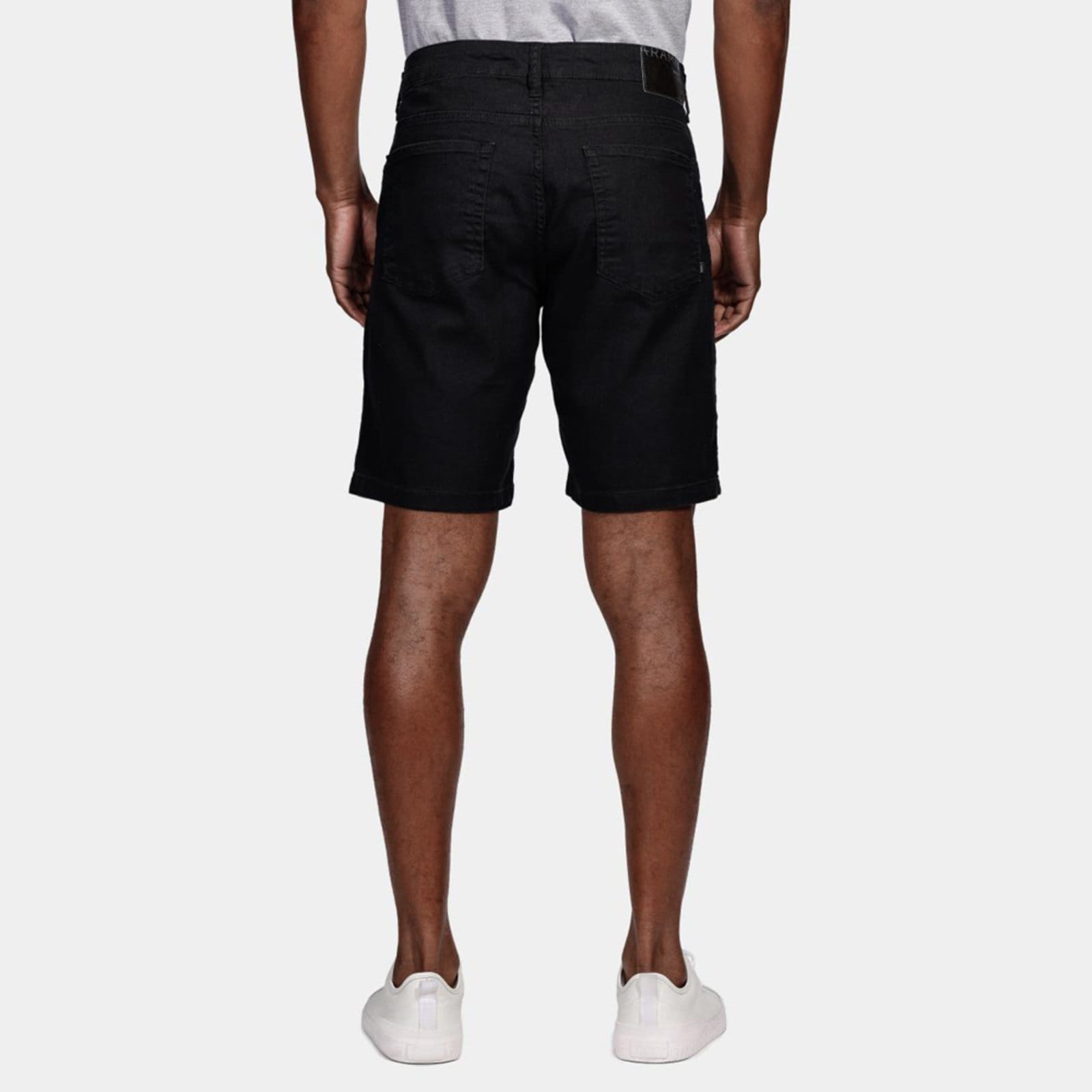 Vista 2 Bermuda Jeans Aramis Classic Pr26 Masculino Aramis preto