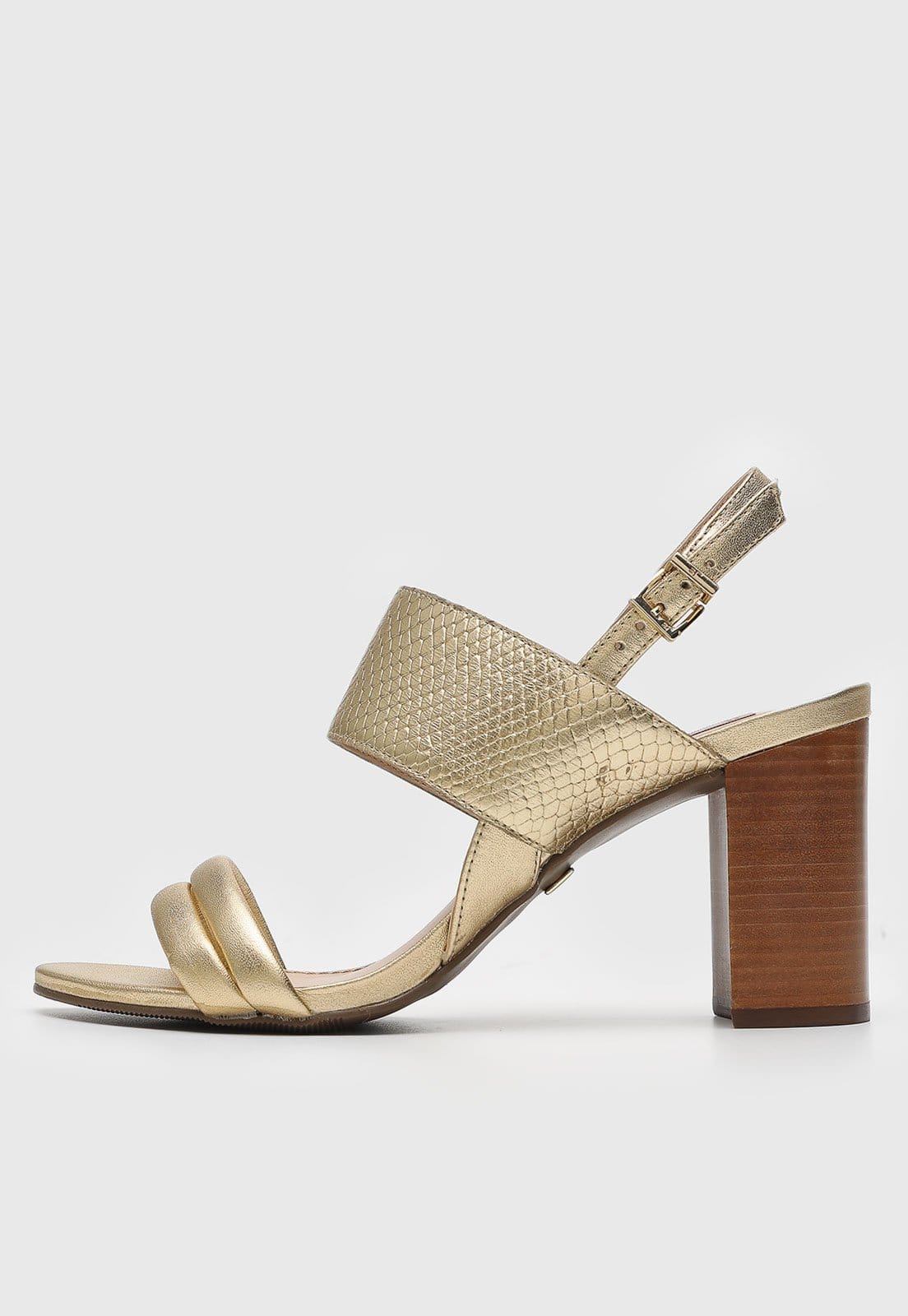 Vista principal Sandália Jorge Bischoff Tiras Dourada Jorge Bischoff dourado