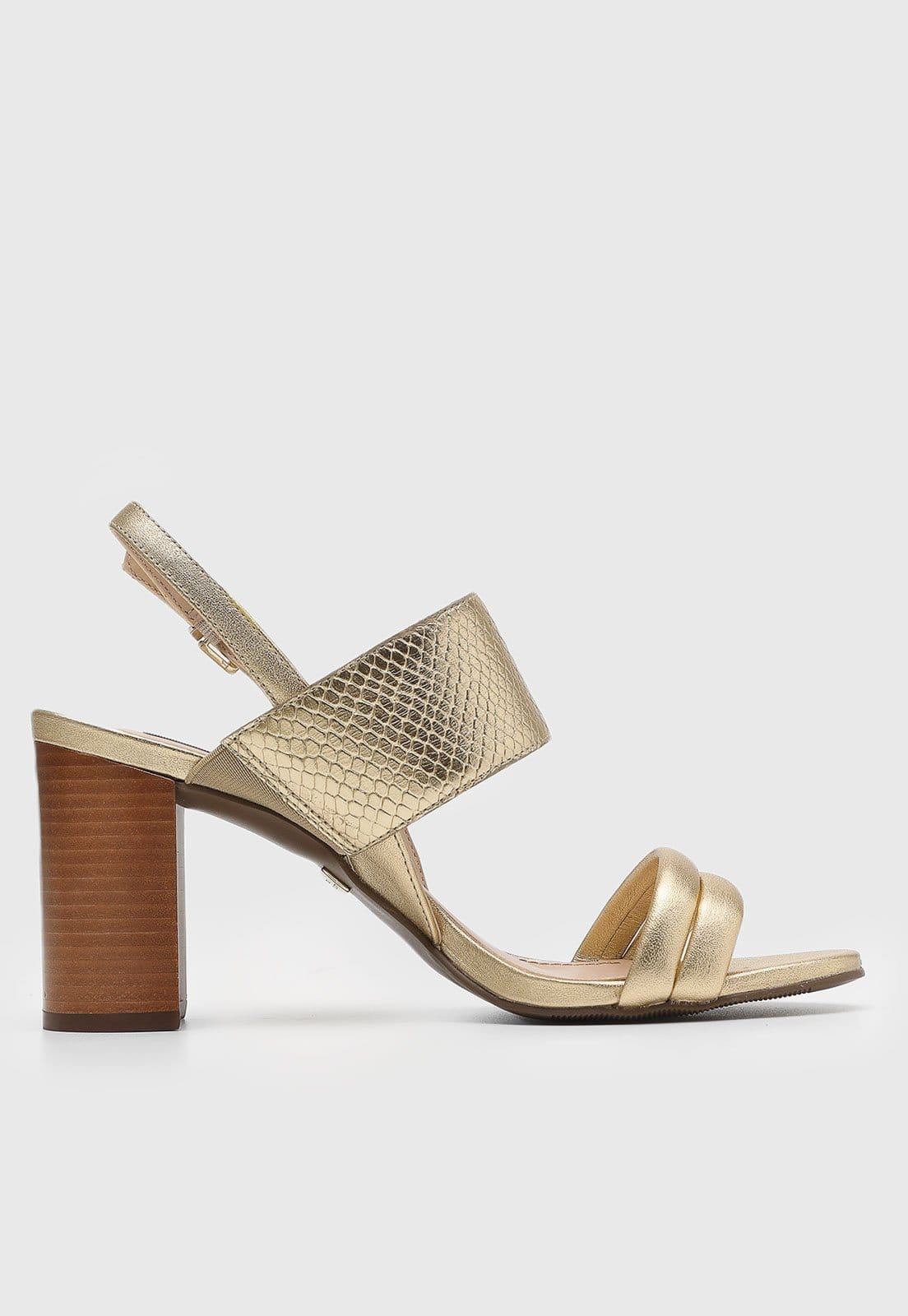 Vista 2 Sandália Jorge Bischoff Tiras Dourada Jorge Bischoff dourado