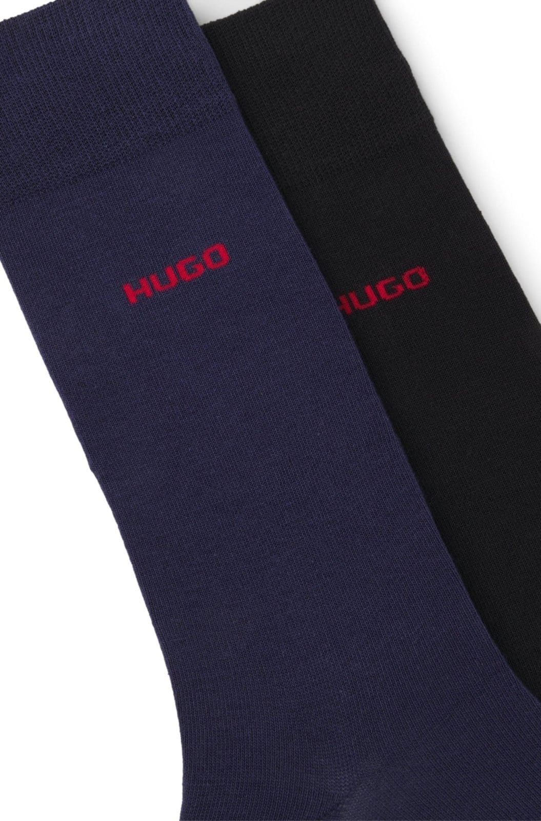 Vista 2 Pack De Dois Pares De Meias De Comprimento Regular HUGO azul