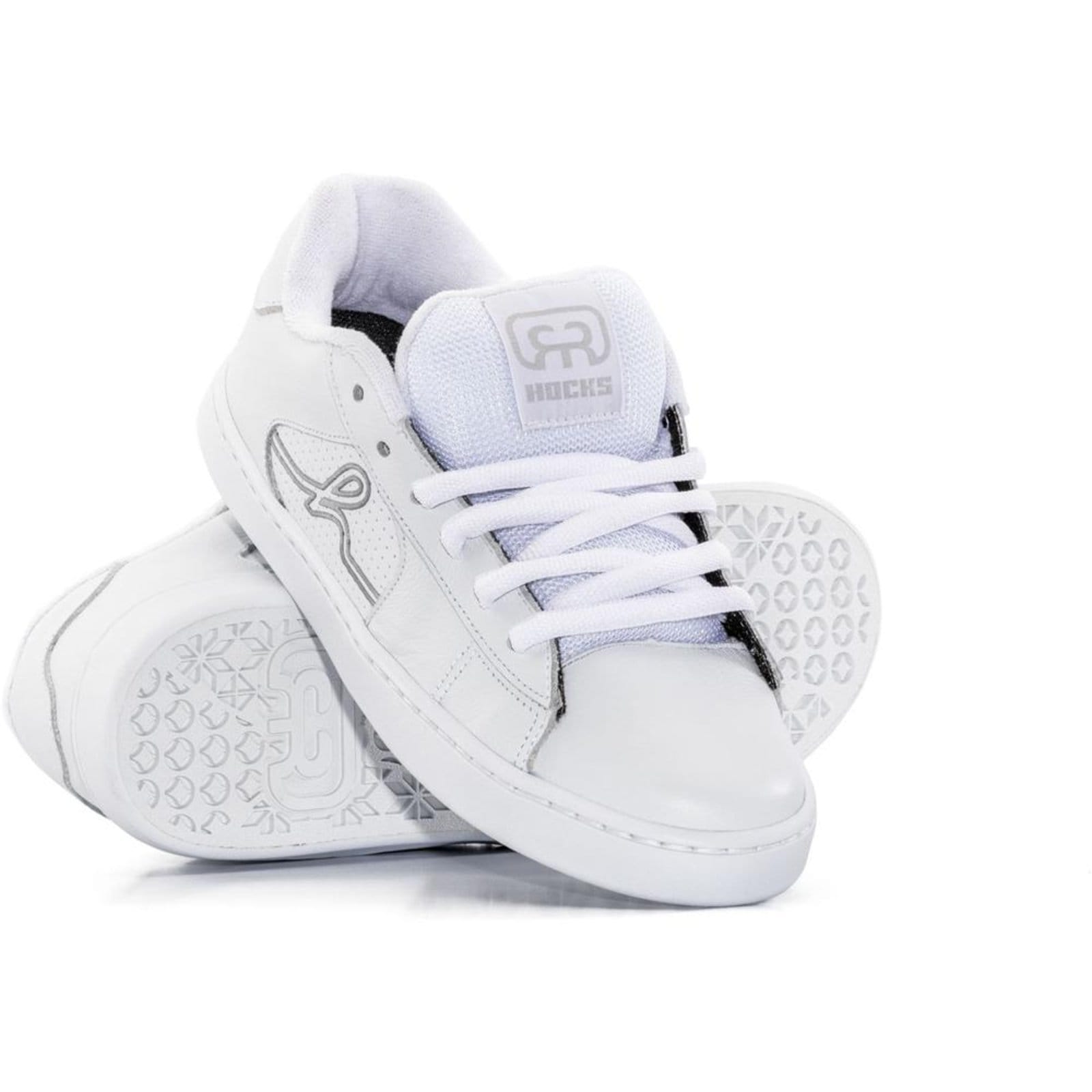 Vista principal Tênis Hocks Ruas Masculino Brilhante Hocks branco