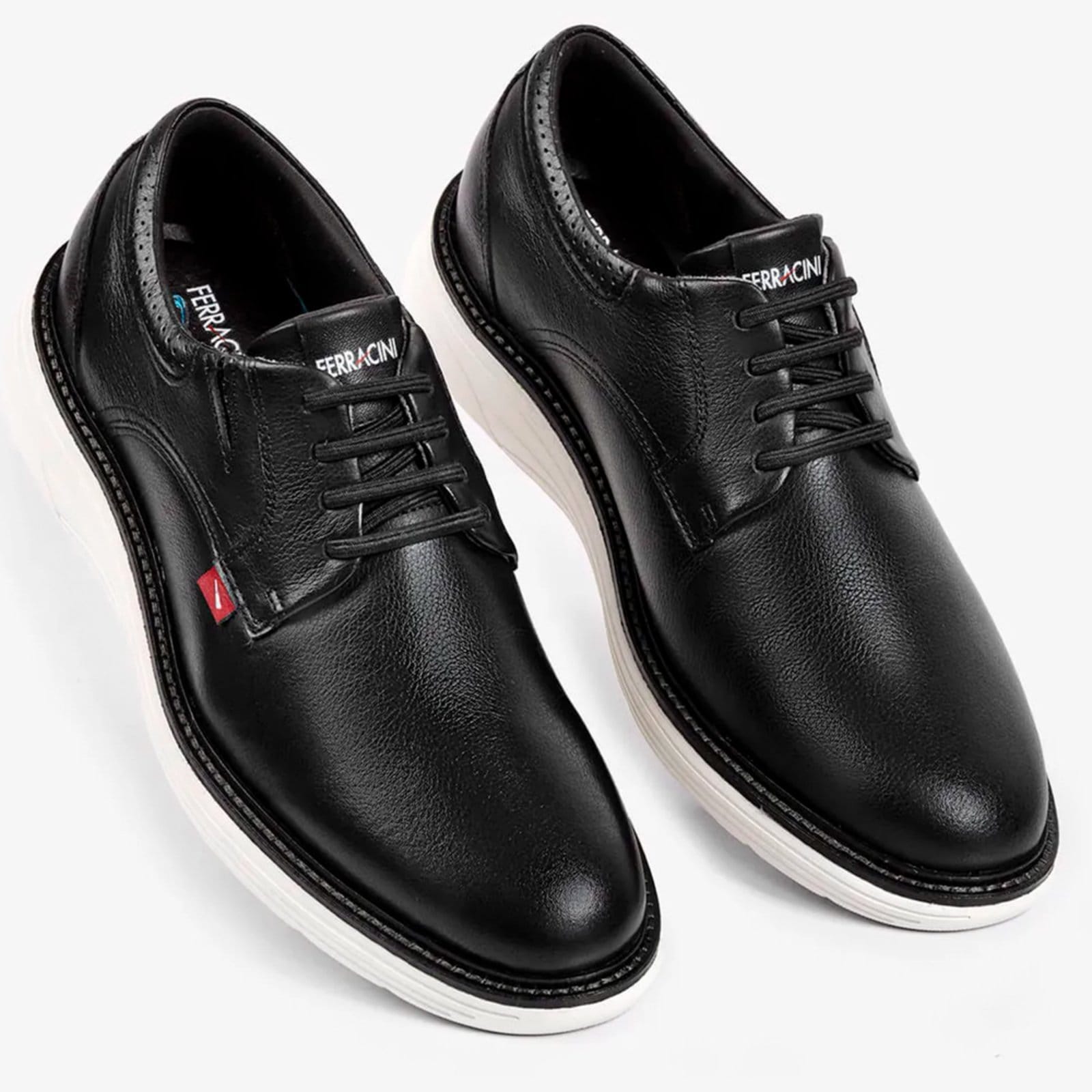 Vista 2 Sapato de Couro Ferracini Full 4565-696G Masculino FERRACINI preto