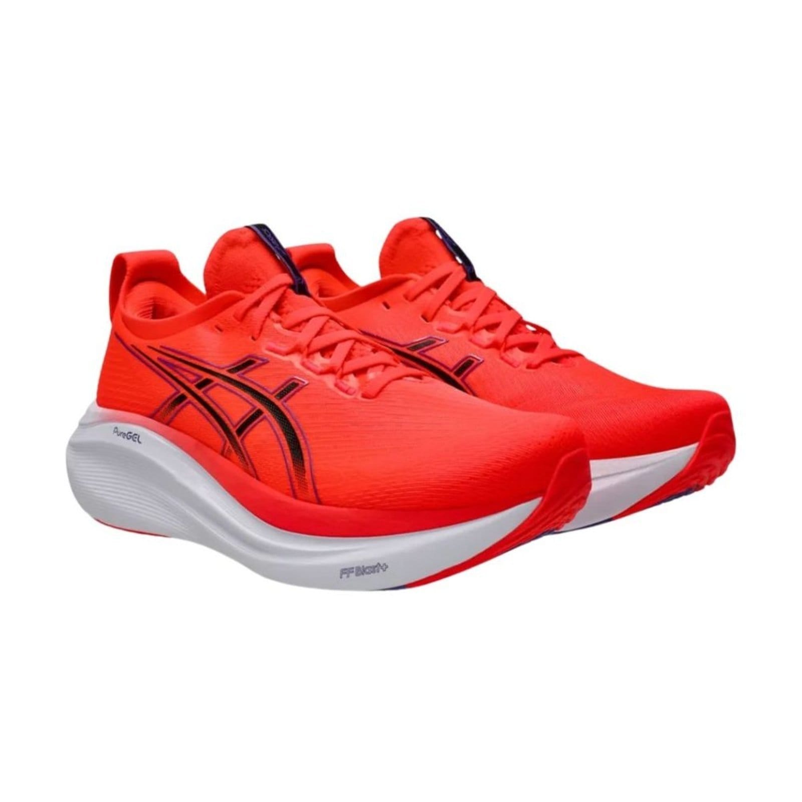 Vista 2 Tênis Corrida Masculino Asics Gel-Nimbus 27 ASICS vermelho
