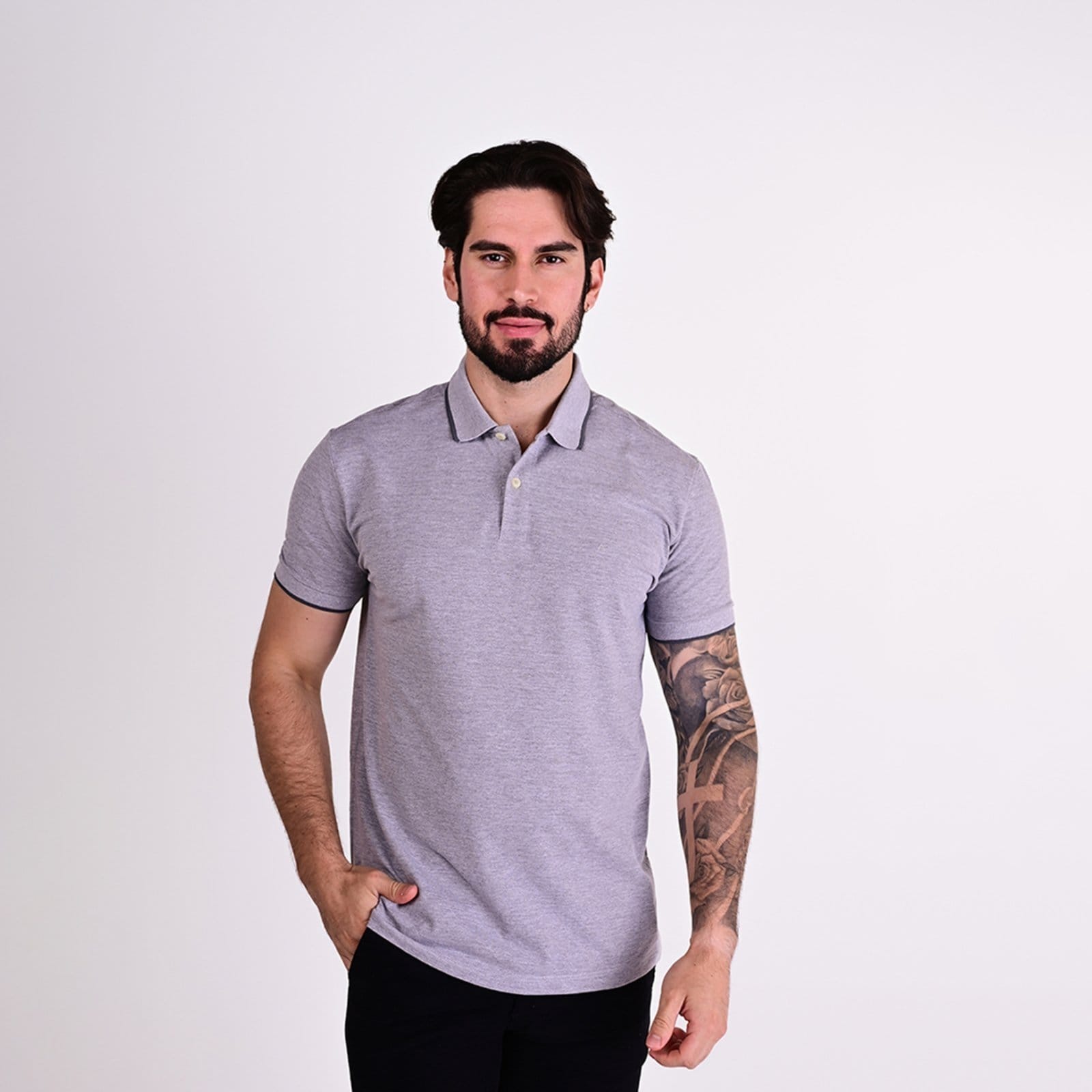 Camisa Polo Aramis Frisos Mescla