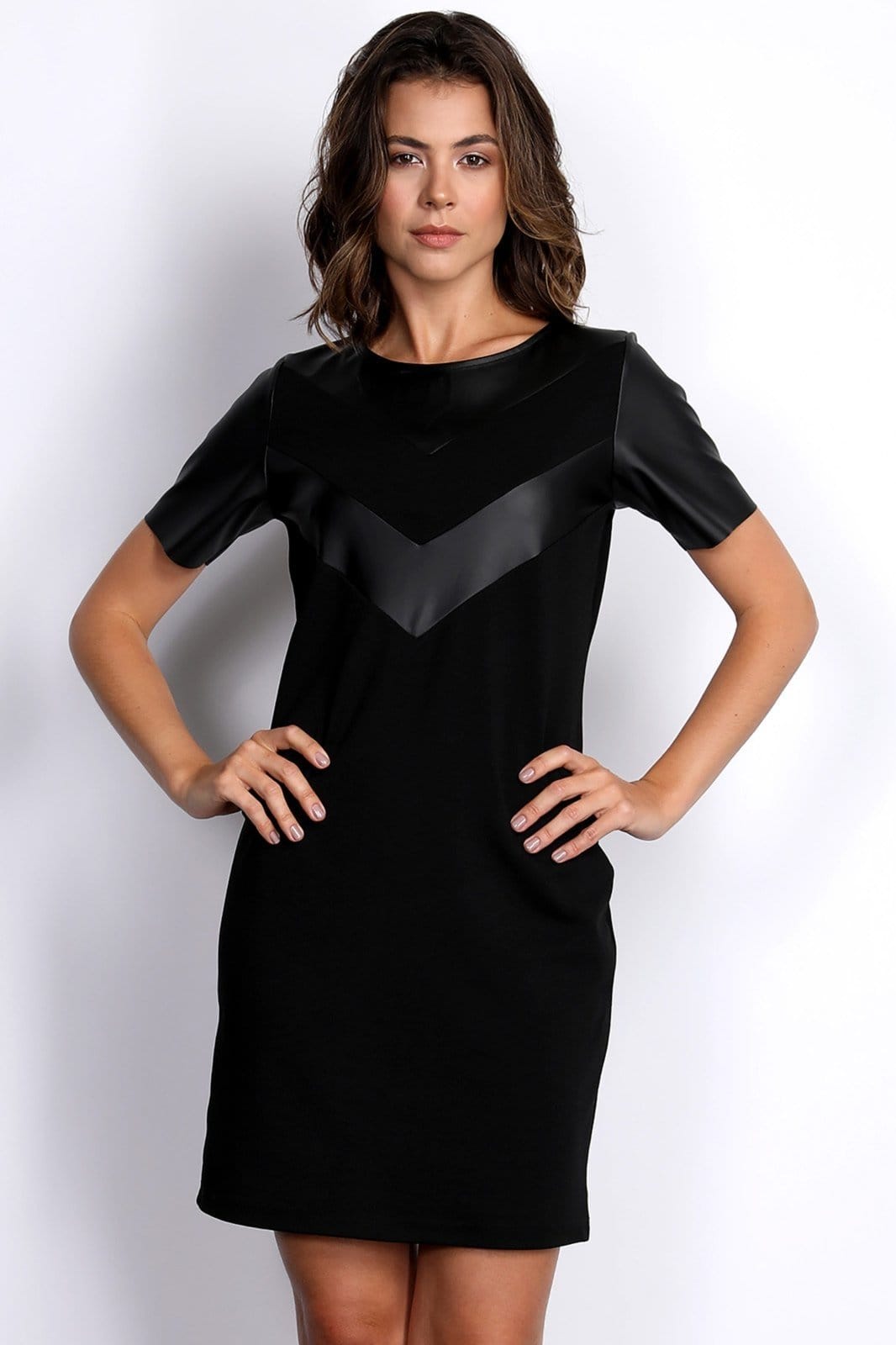 Vista principal Vestido PKS com Recortes PKS GIRL preto