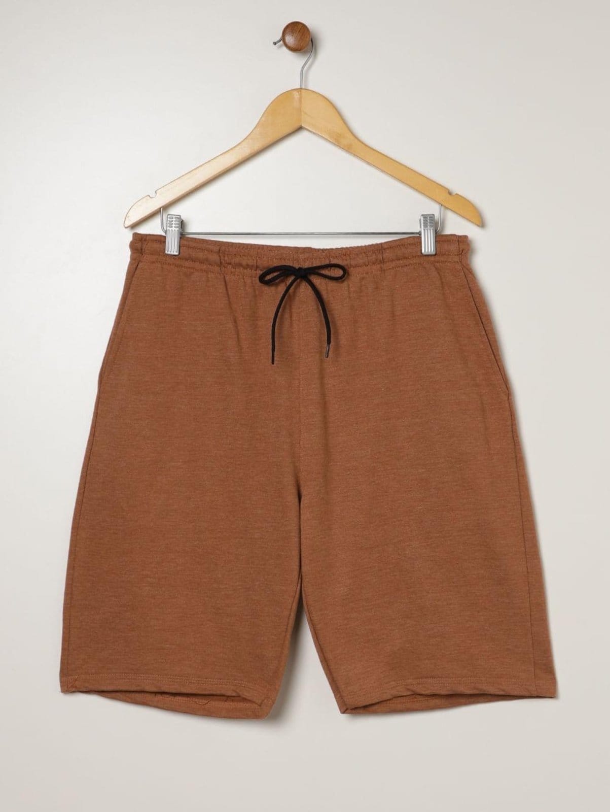 Vista 2 Bermuda Moletom Plus Size Masculina DZero marrom