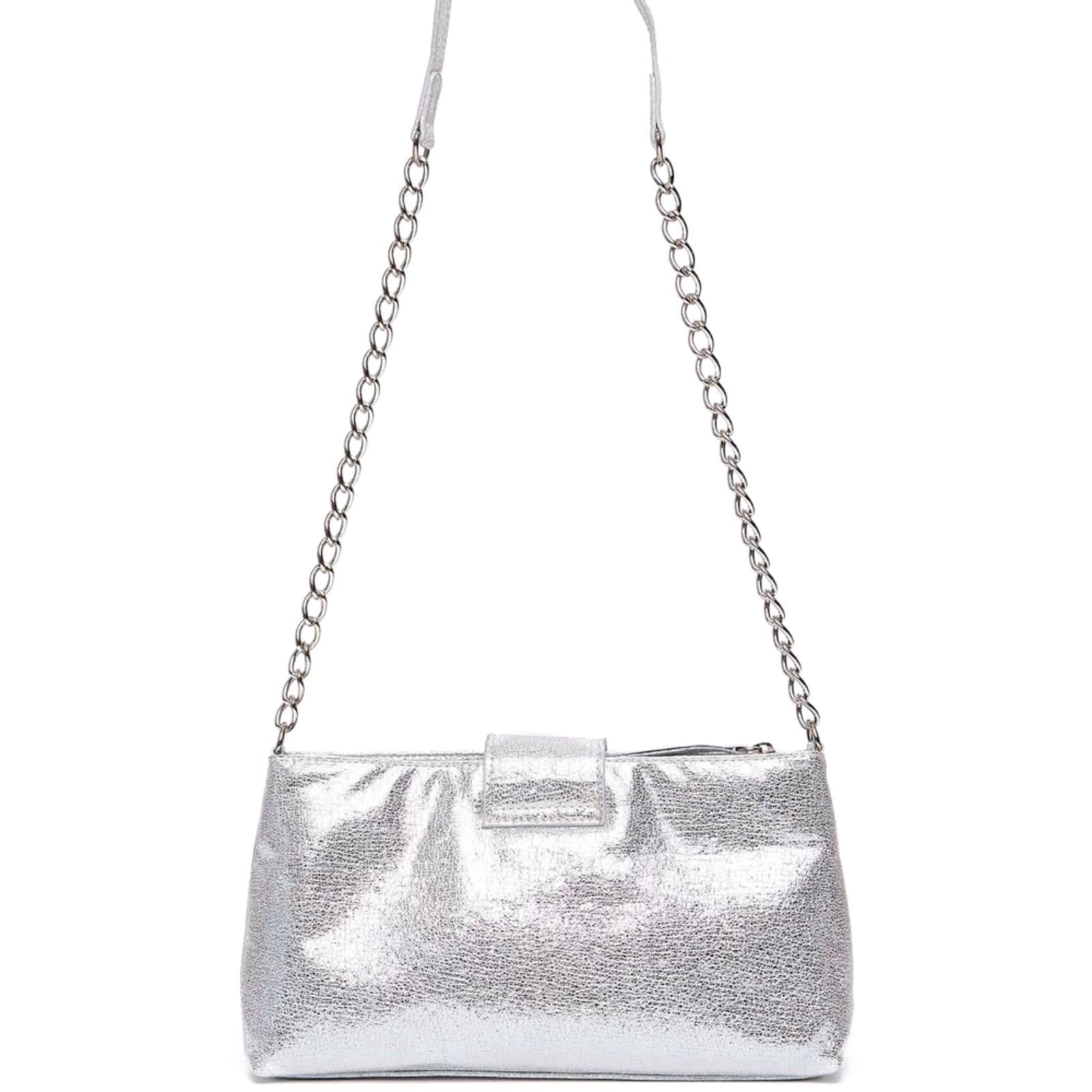 Vista 2 Bolsa Shoulder Easy Lança Perfume Tachas OU24 Feminino Easy Lança perfume prata