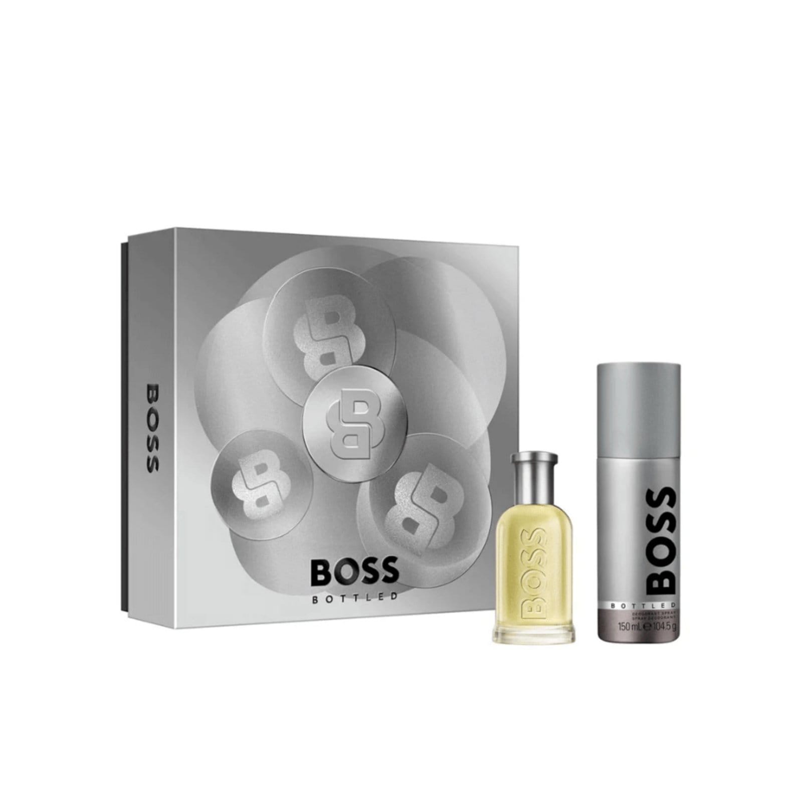 Vista principal Coffret BOSS Bottled Eau de Toilette + Desodorante Hugo Boss cinza