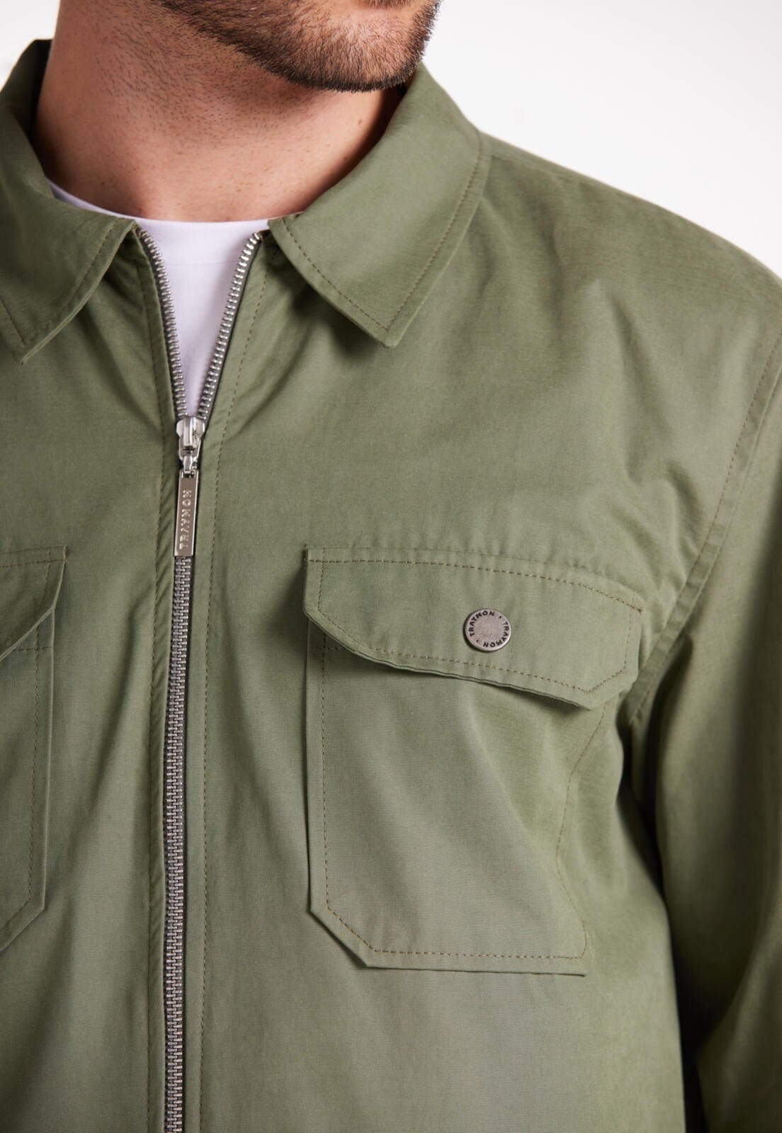 Vista 2 Jaqueta Casual Com Bolsos Traymon Musgo Traymon verde