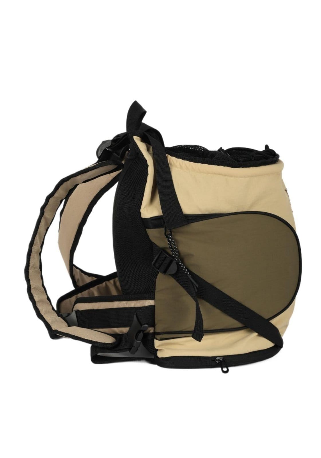 Vista 2 Infantil - Bolsa Canguru Pet Média para Passeio Ajustável Camp Up4you Up4you bege