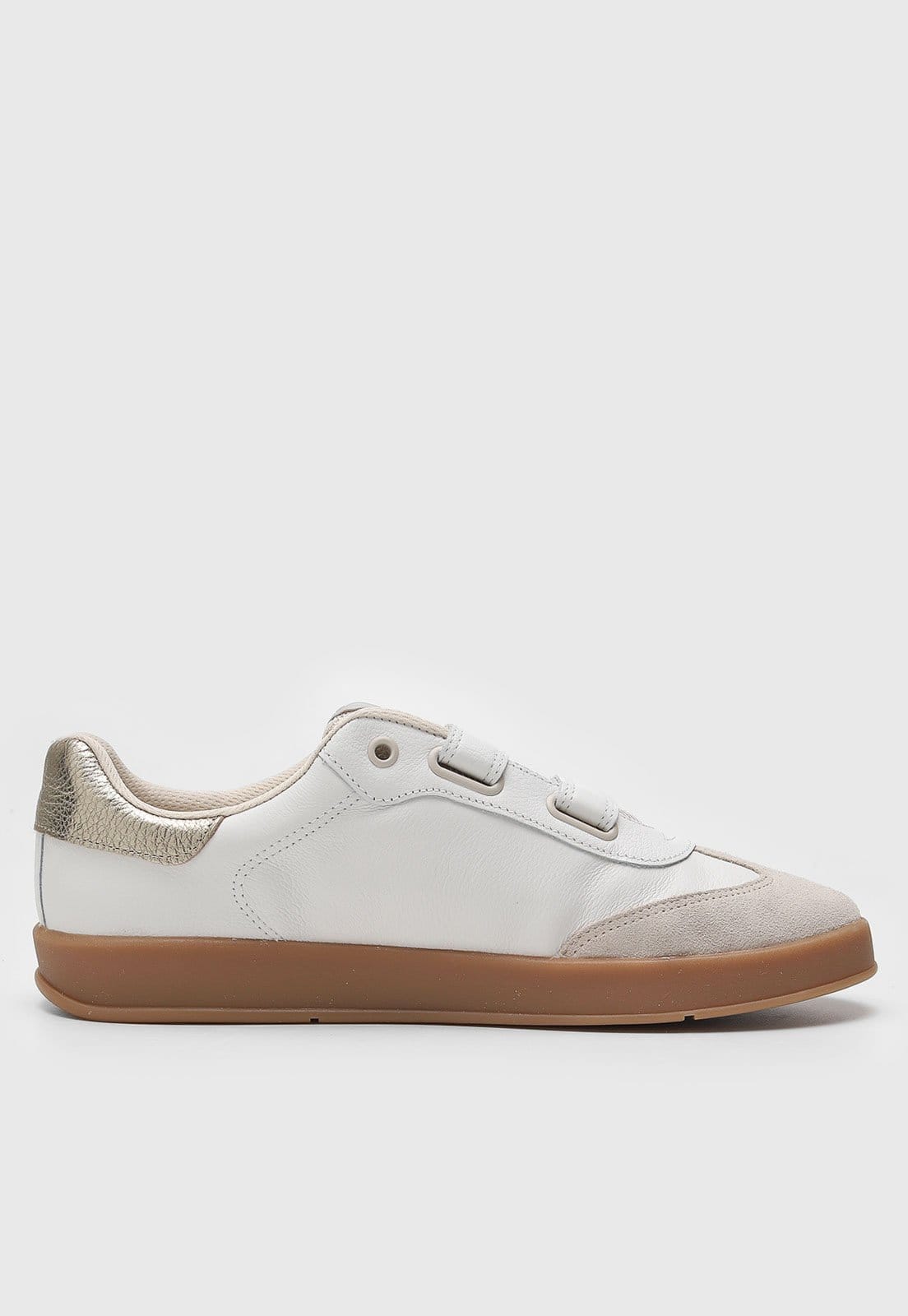 Vista 2 Tênis Couro Bottero Recorte Suede Off-White Bottero off-white white