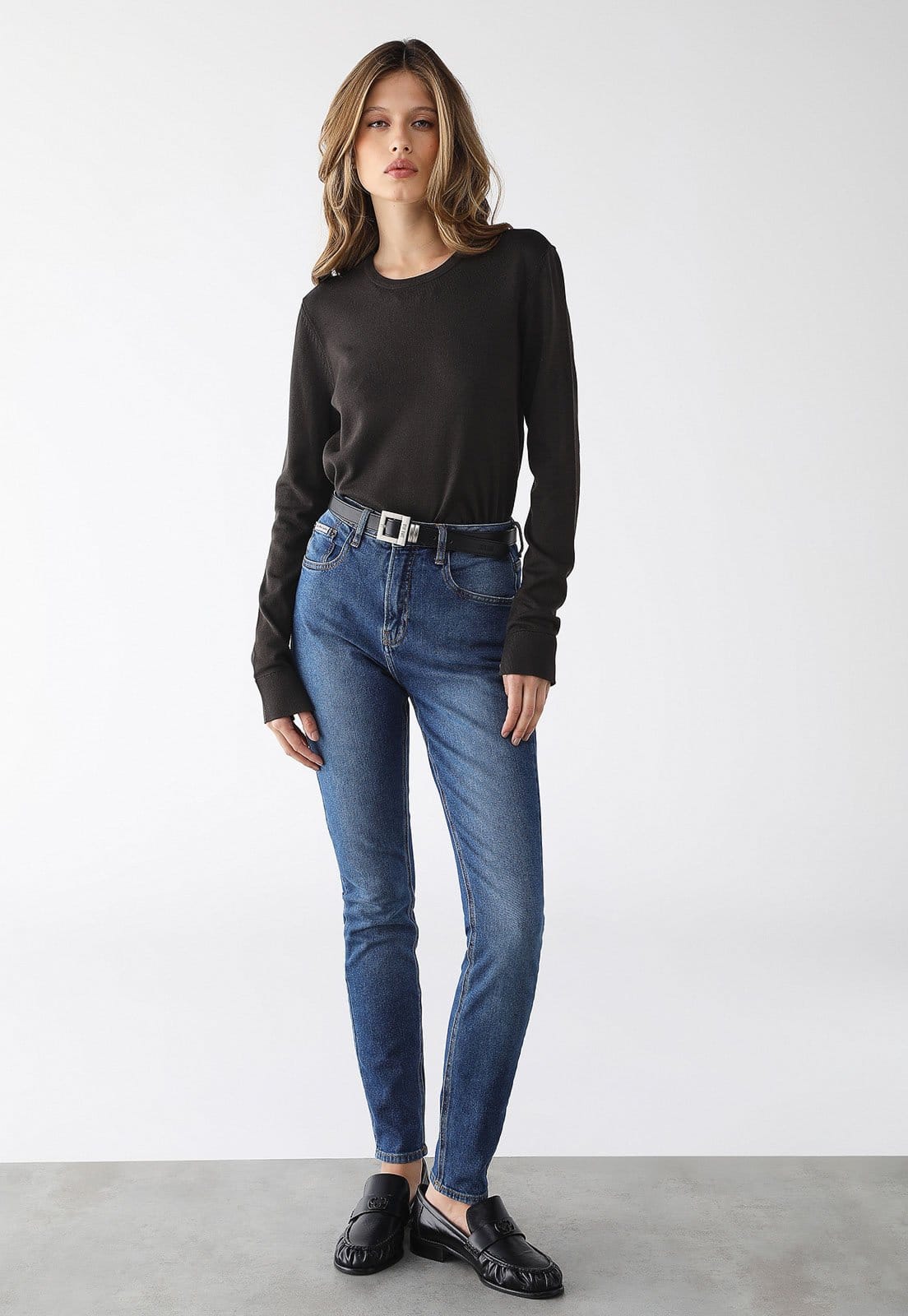 Suéter Tricot Calvin Klein Jeans Reta Básico Gola Careca - 2