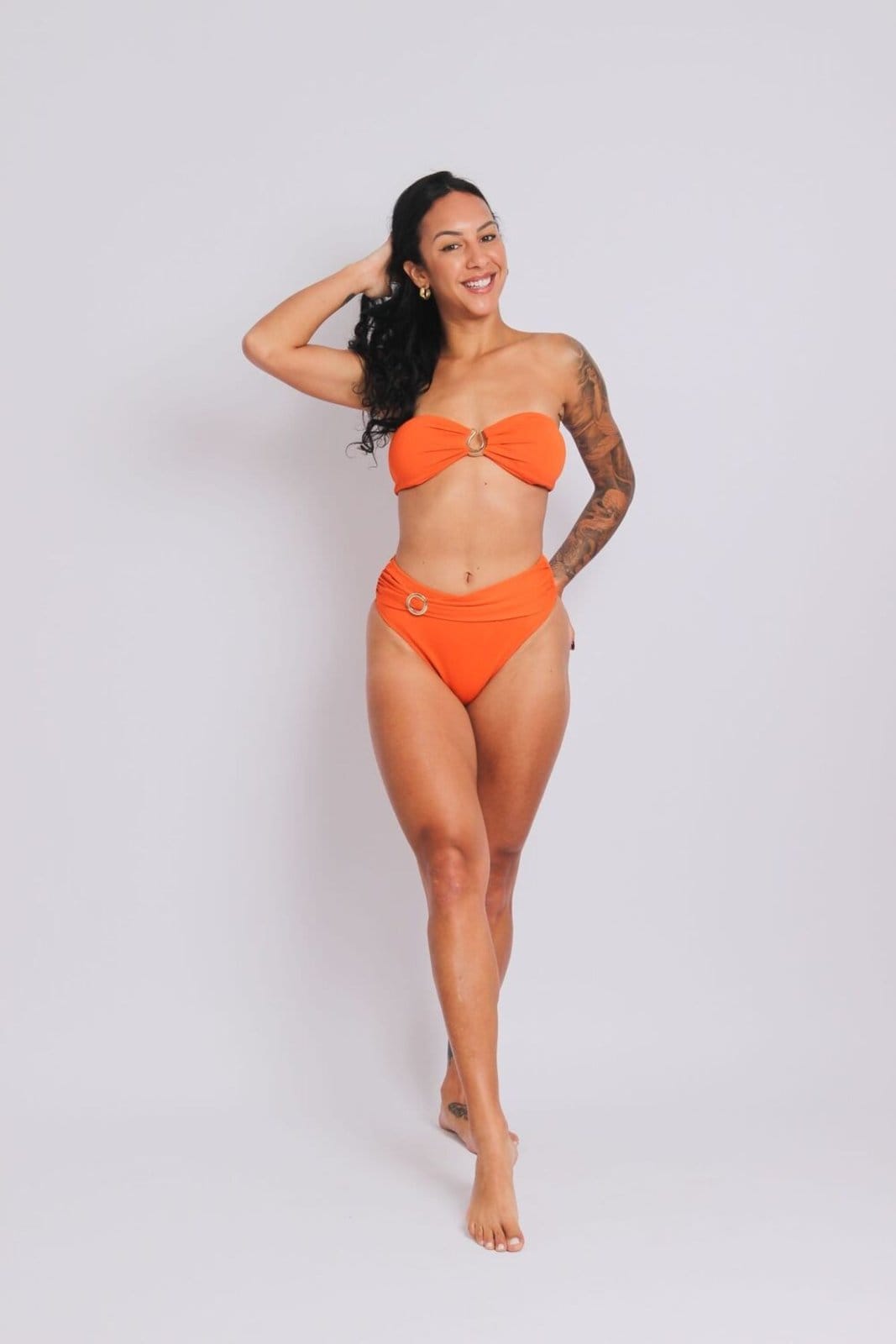 2402 - Calcinha de Biquíni Lateral Larga Faixa e Fivela Duna Casual