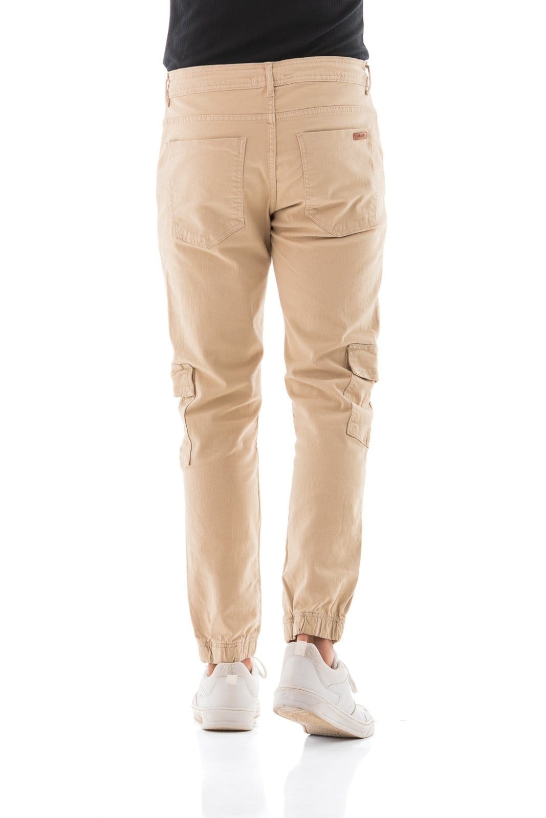 Vista 2 Calça Collor Masculina Arauto Jogger Cargo ARAUTO JEANS bege