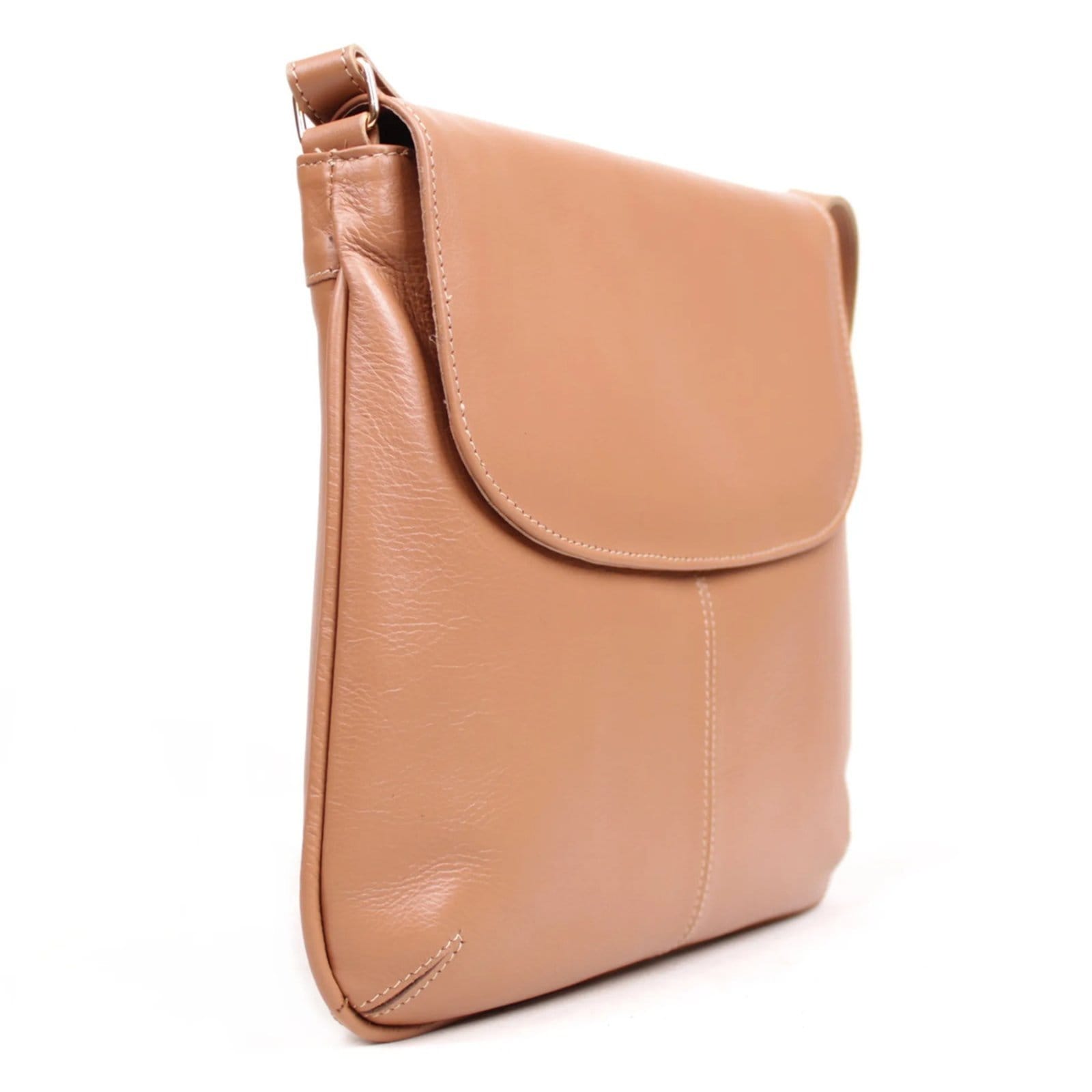 Vista 2 Bolsa Transversal em Couro Amêndoa Artlux 1411 Artlux amarelo