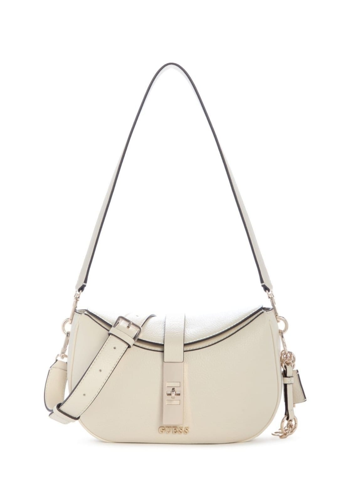 Vista principal Bolsa Guess Brooke Shoulder Bag Off White Guess off-white white