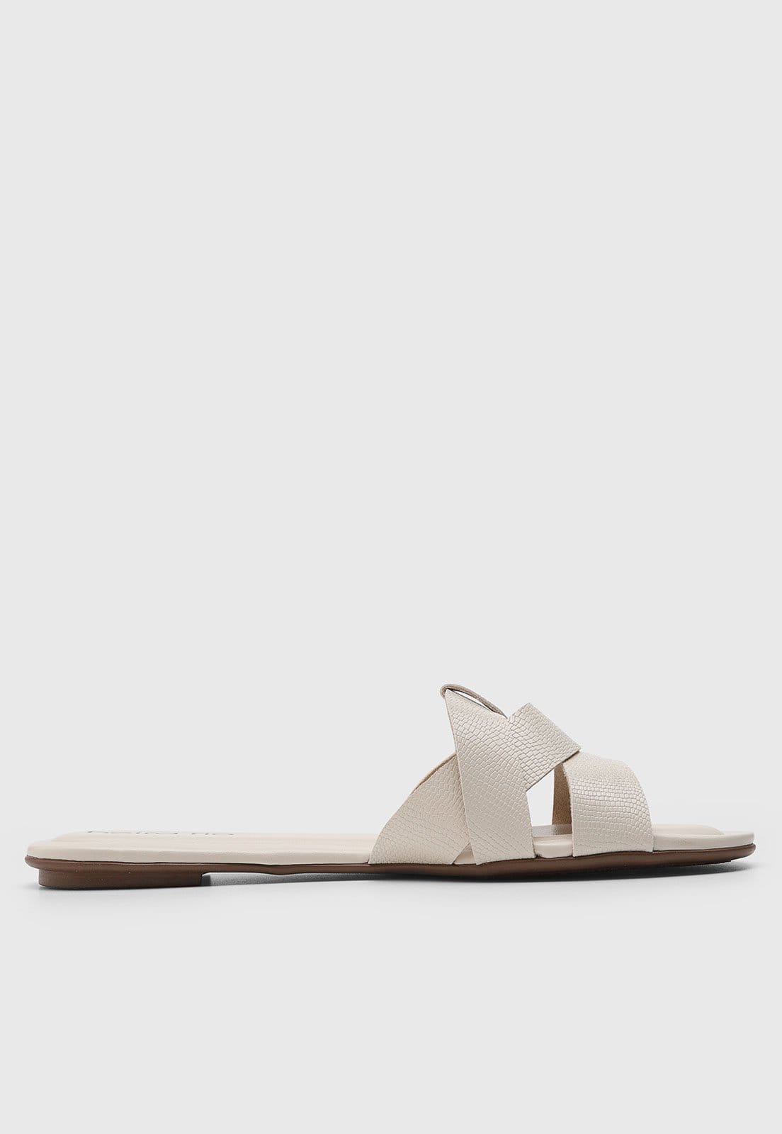 Vista 2 Rasteira Aberta Feminina Beira Rio Tiras Cruzadas Off-white BEIRA RIO off-white white
