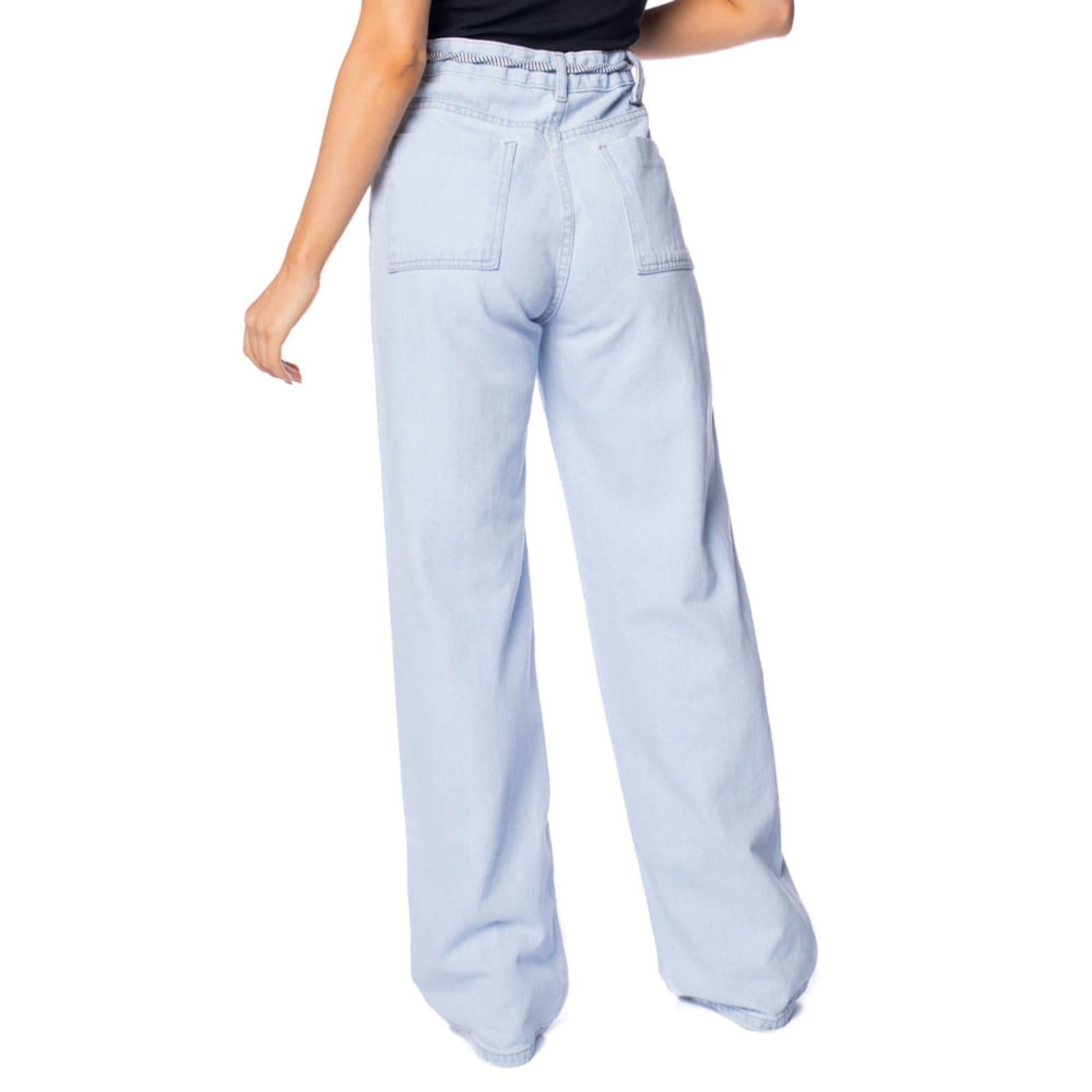 Vista 2 Calça Jeans Feminina Bless Denim Wide Leg Azul Claro Bless Denim azul denim