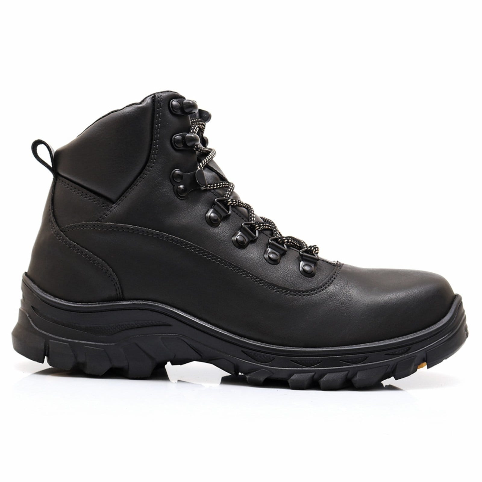 Vista 2 Bota Adventure Masculina Tenis Trilha Confortavel Resistente Preta BREDENI preto