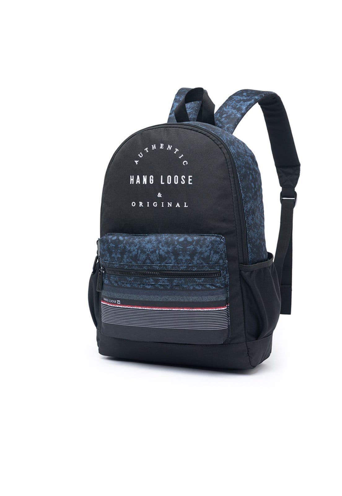 Vista 2 Kit Mochila Masculina + Estojo Hang loose Original Resistente Notebook Hang Loose preto