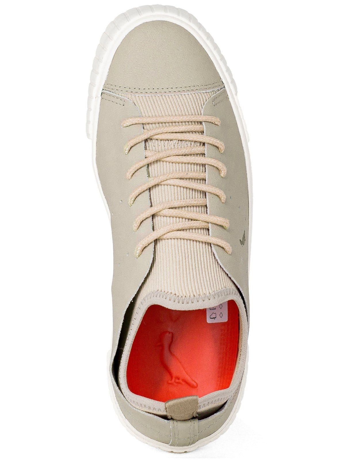 Vista 2 Tênis Masculino Reserva Go Casual Astral Couro Floather Meia Elástica Confortável RESERVA GO bege