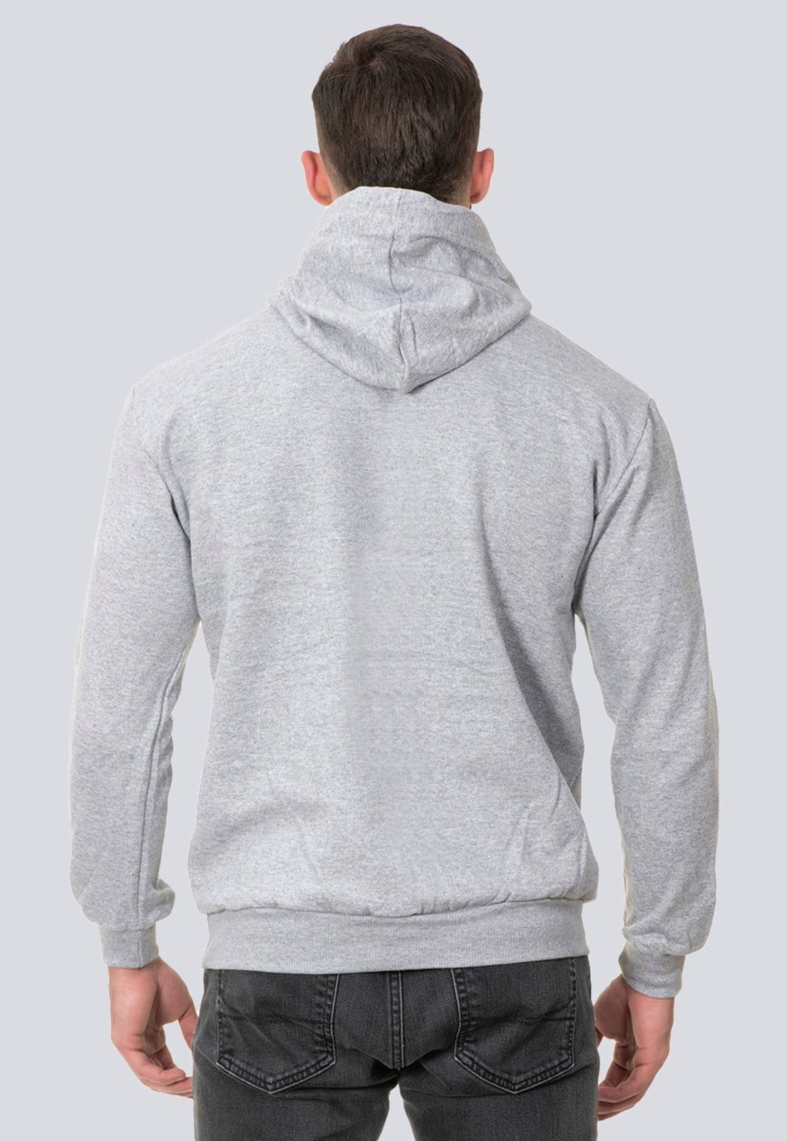 Vista 2 Moletom Blusa de Frio Casual Masculino Los Angeles 1892 Lucas Lunny cinza