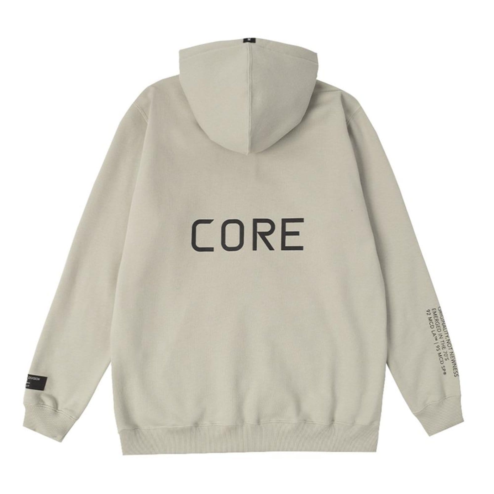 Vista 2 Moletom MCD Aberto More Core WT24 Masculino Cinza Stone MCD preto