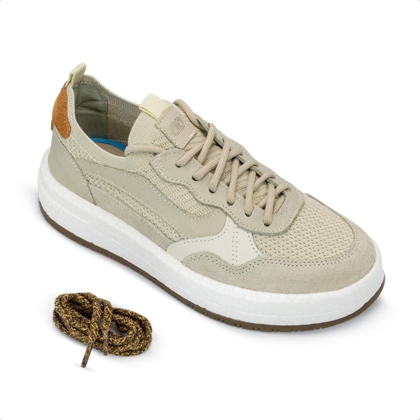 Vista 2 Tênis Democrata Feminino Drake Pulse 618102 DEMOCRATA bege