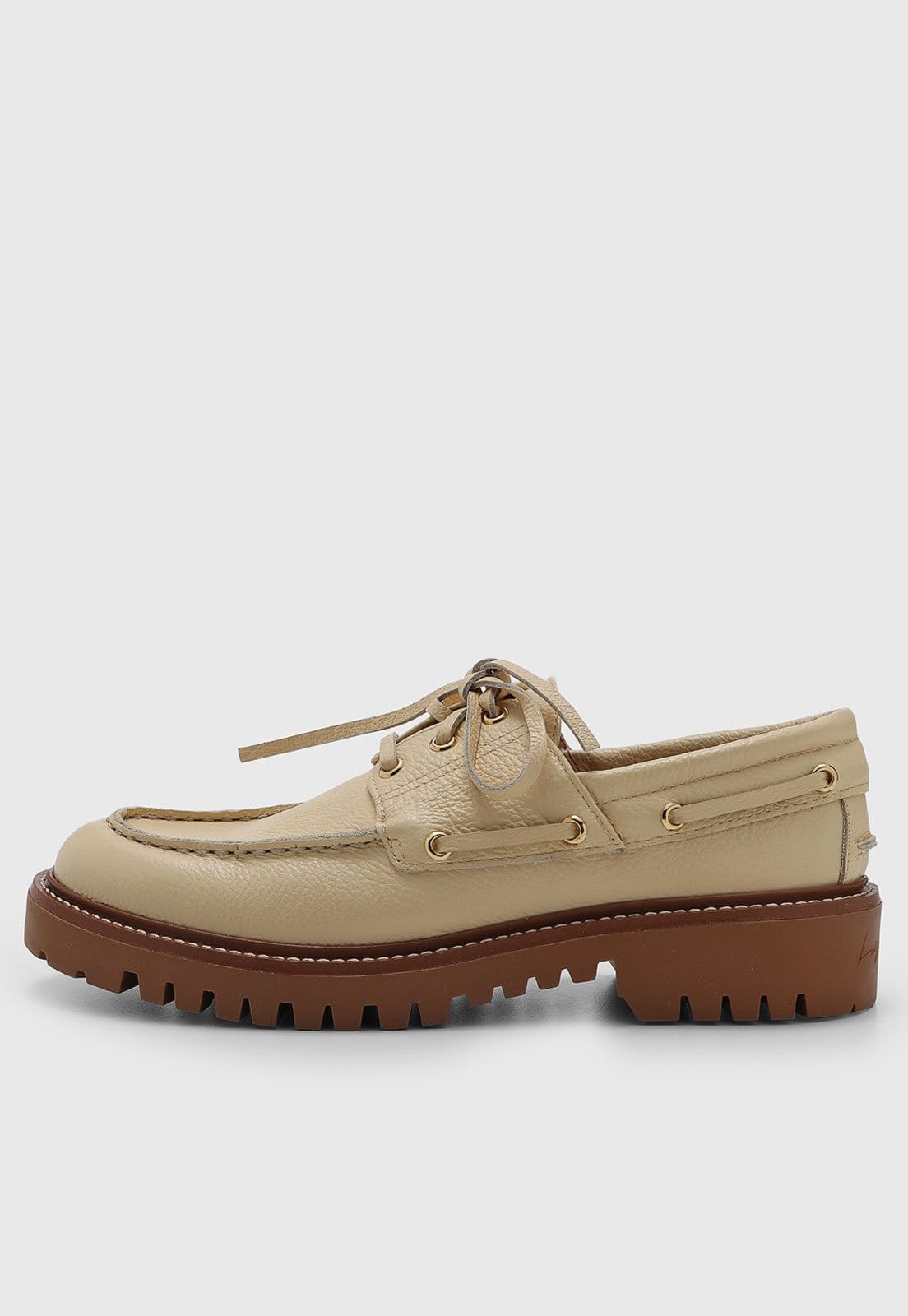 Vista principal Mocassim Feminino Luiza Barcelos Tratorado Luiza Barcelos amarelo